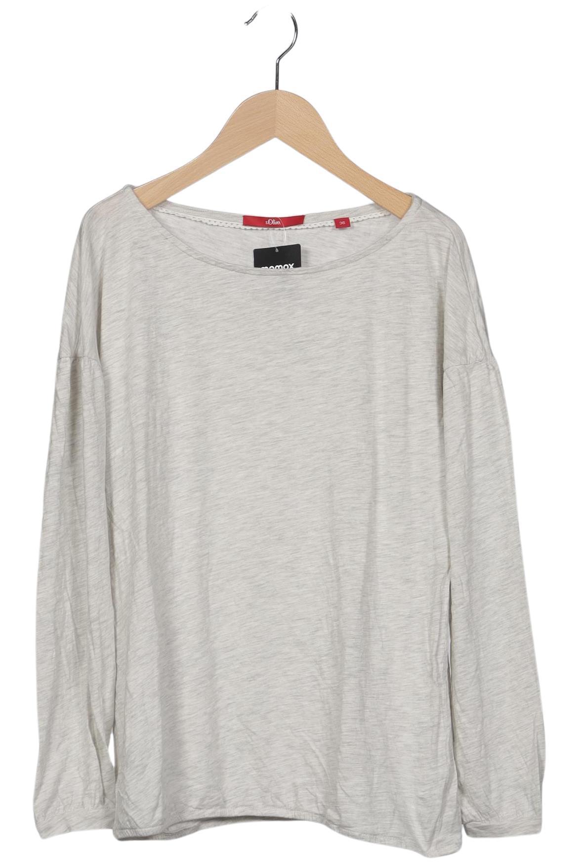 

s.Oliver Damen Langarmshirt, grau, Gr. 36