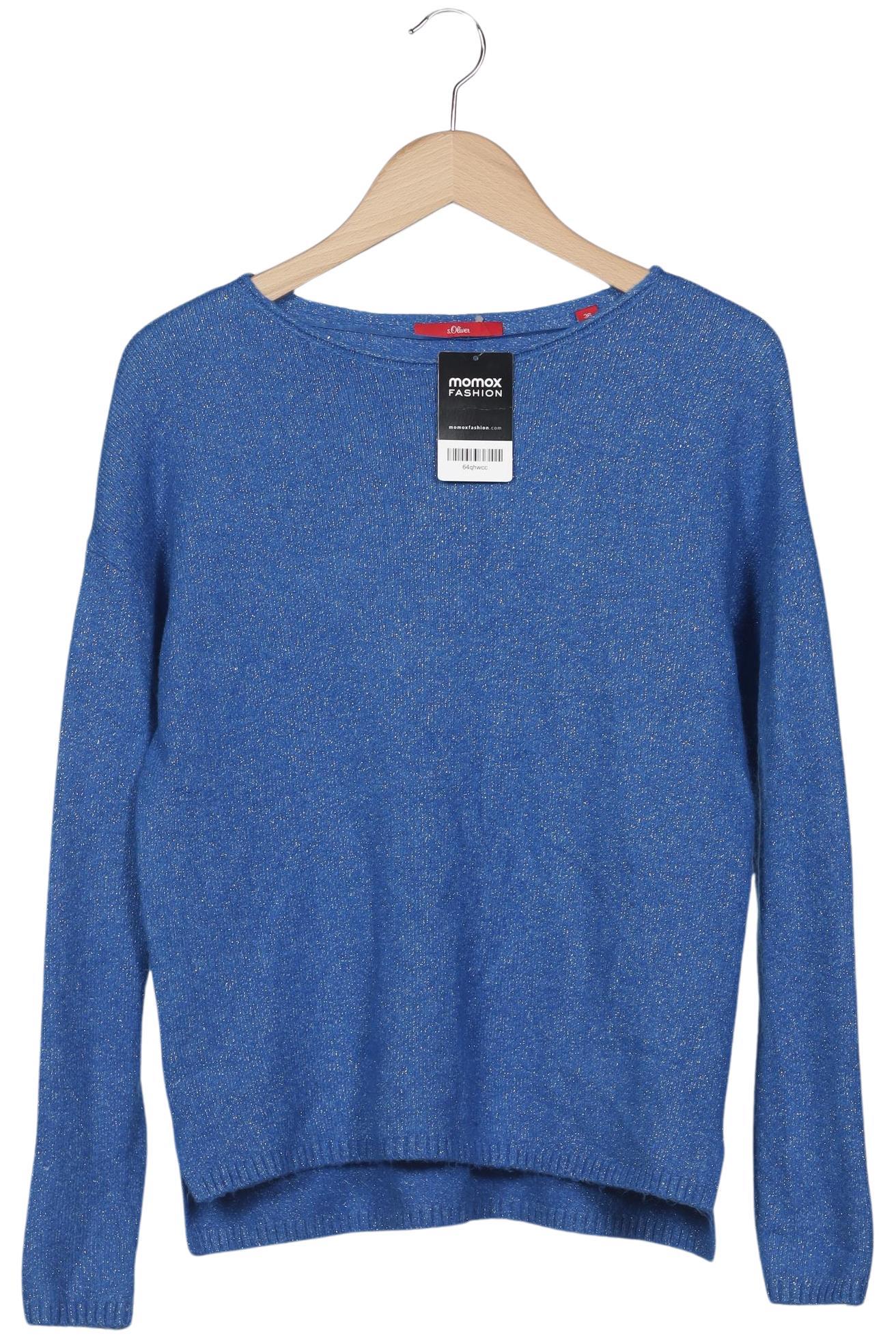 

s.Oliver Damen Pullover, blau, Gr. 36