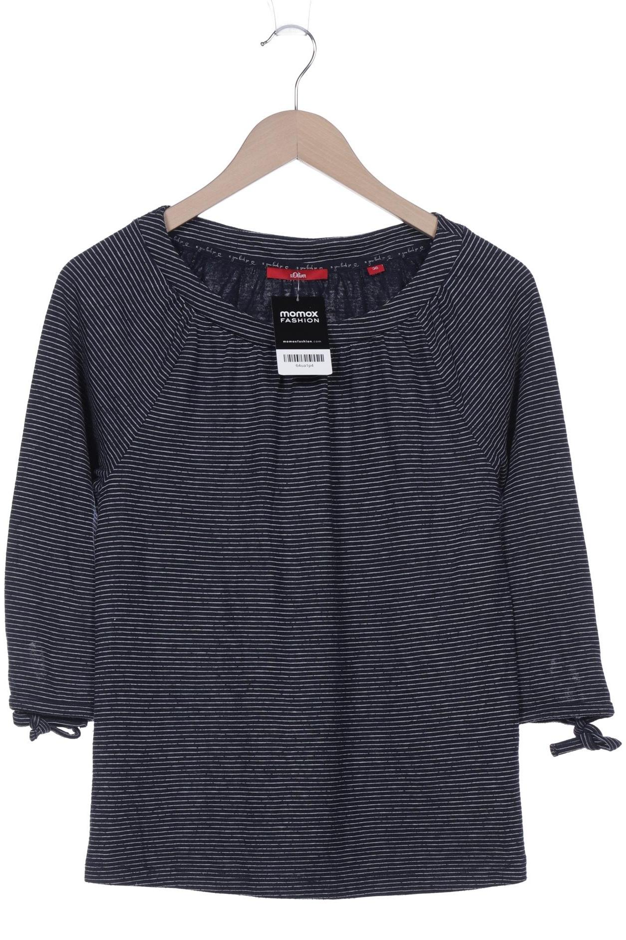 

s.Oliver Damen Langarmshirt, marineblau, Gr. 36