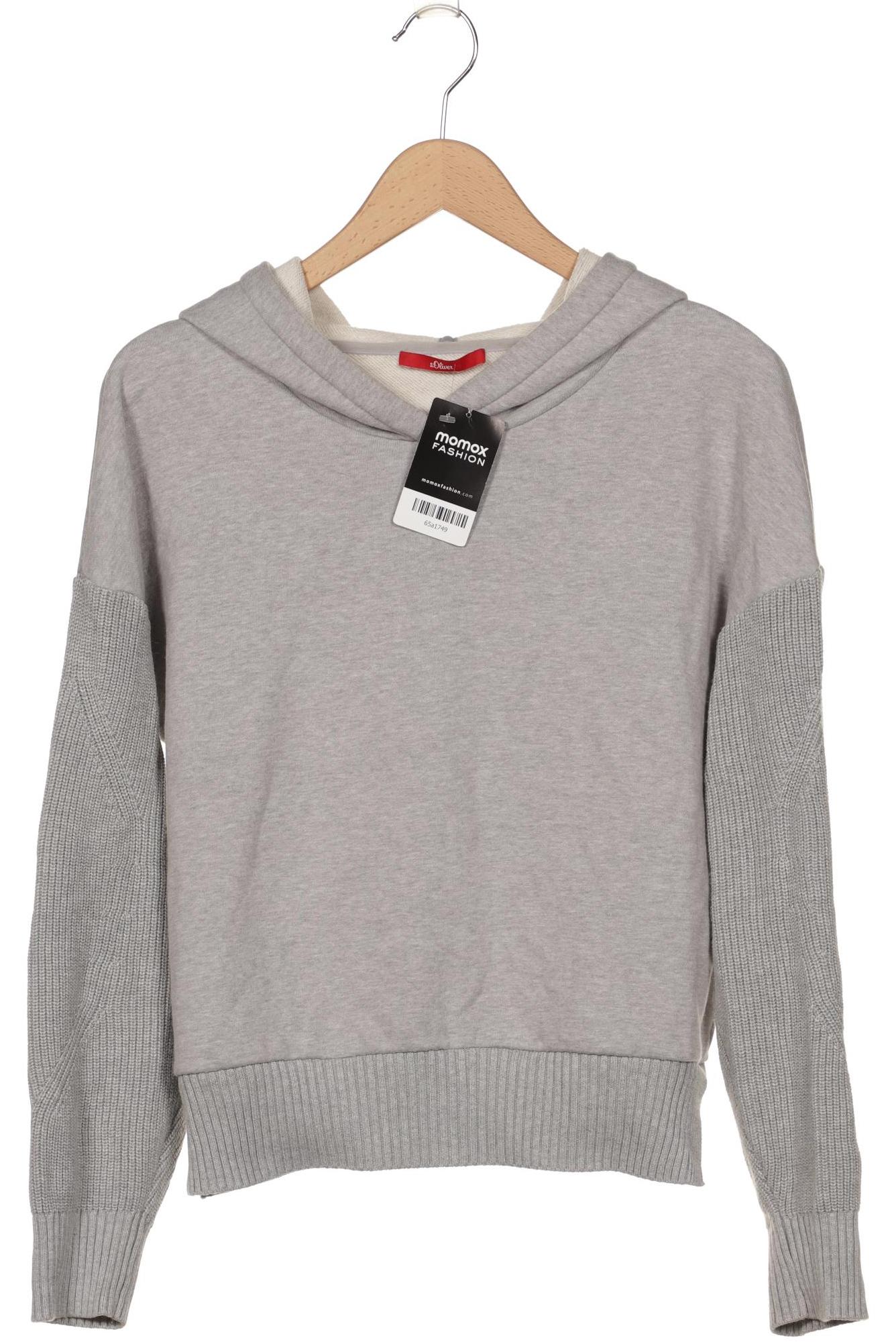 

s.Oliver Damen Kapuzenpullover, grau, Gr. 36