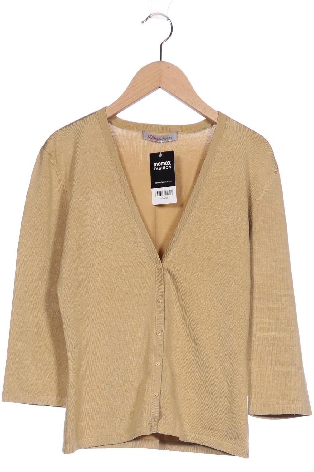 

s.Oliver Damen Strickjacke, beige, Gr. 34