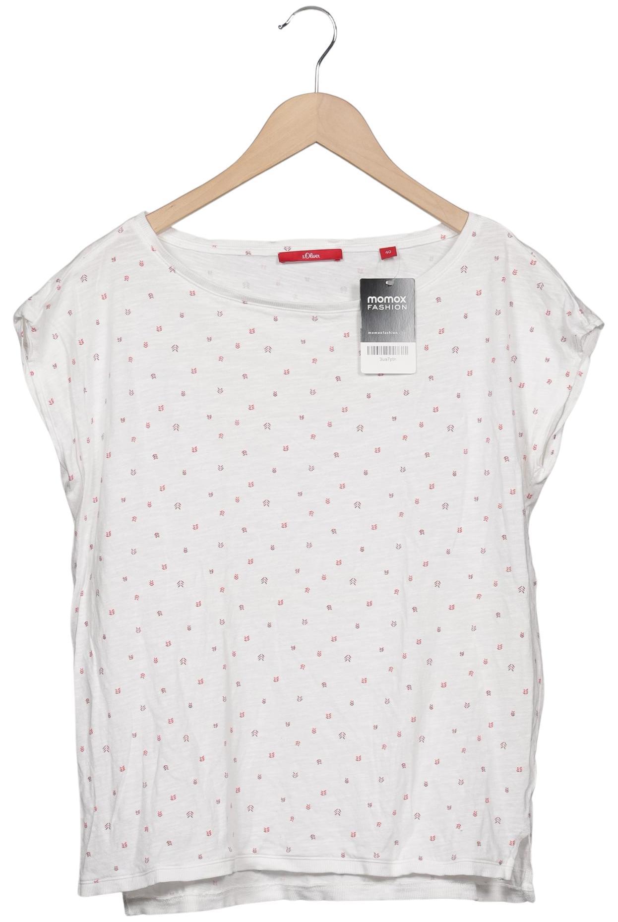 

s.Oliver Damen T-Shirt, weiß, Gr. 40