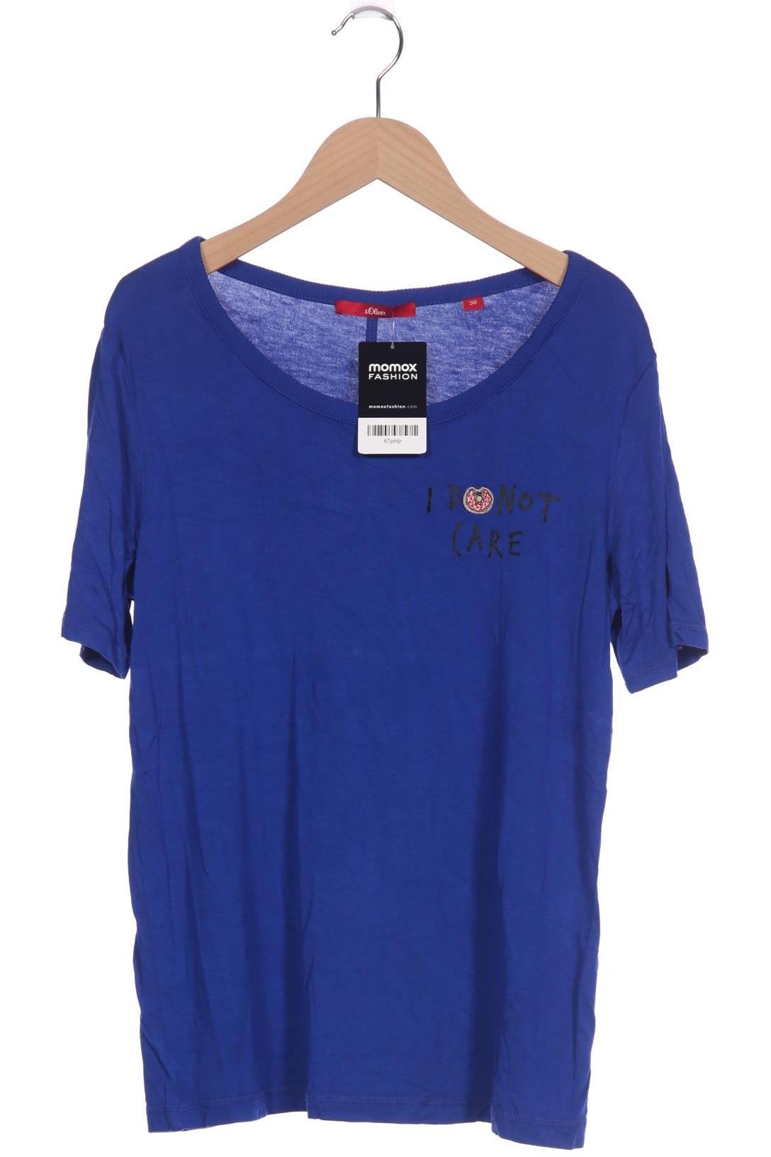 

s.Oliver Damen T-Shirt, blau, Gr. 38