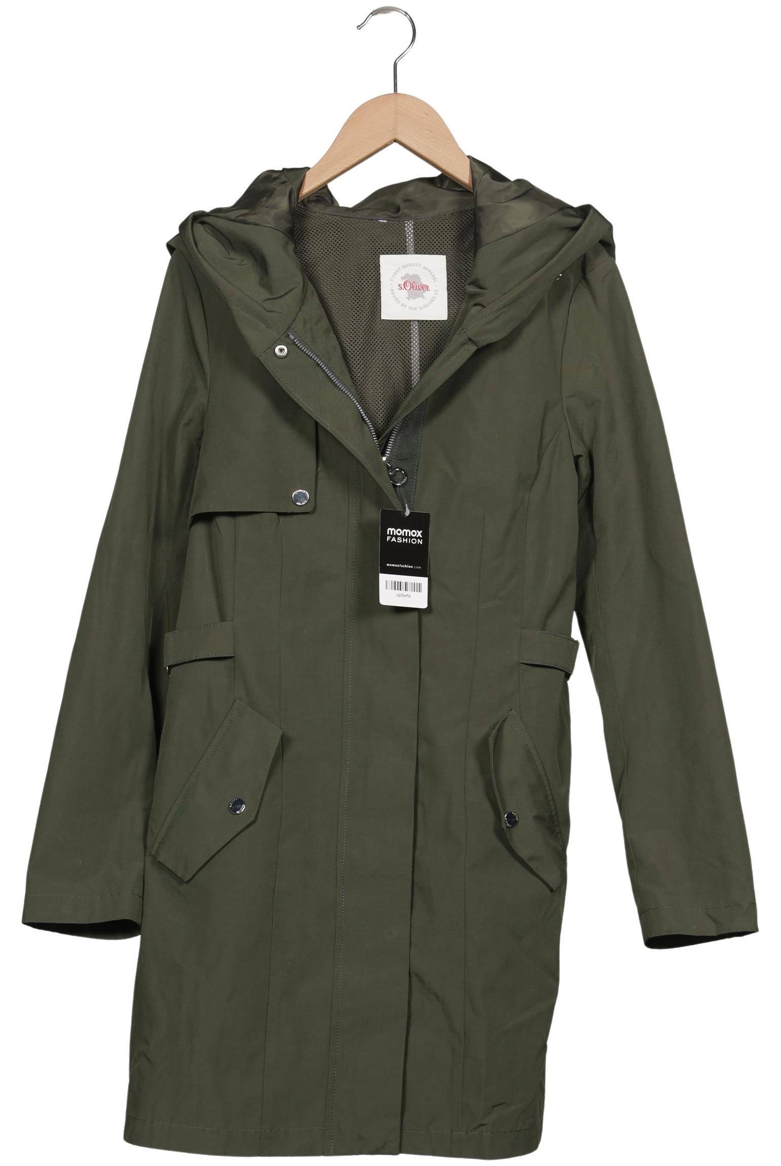

s.Oliver Damen Mantel, grün, Gr. 36
