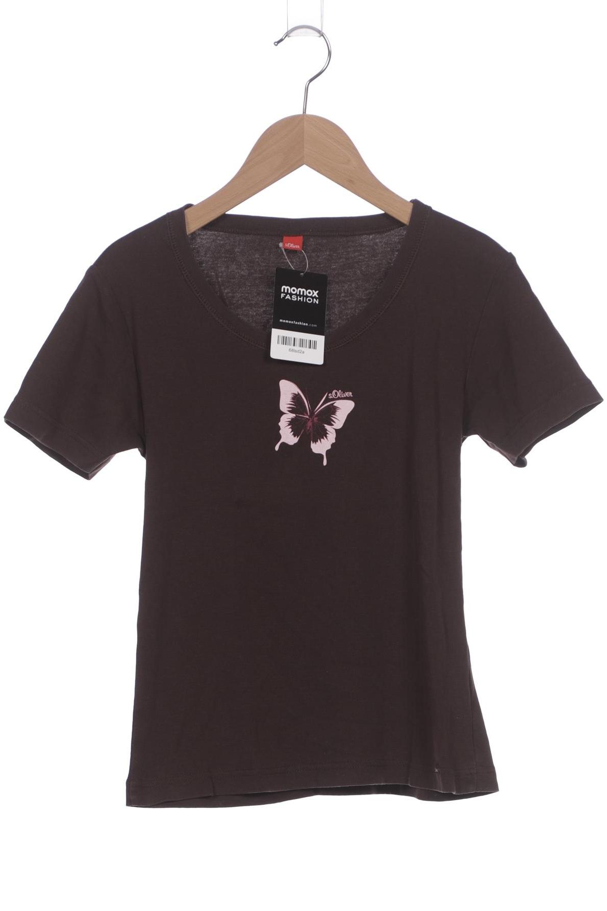 

s.Oliver Damen T-Shirt, braun, Gr. 36
