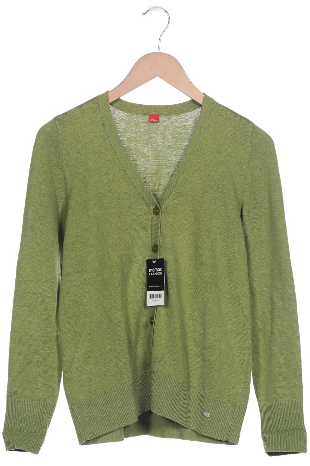 

s.Oliver Damen Strickjacke, grün, Gr. 38
