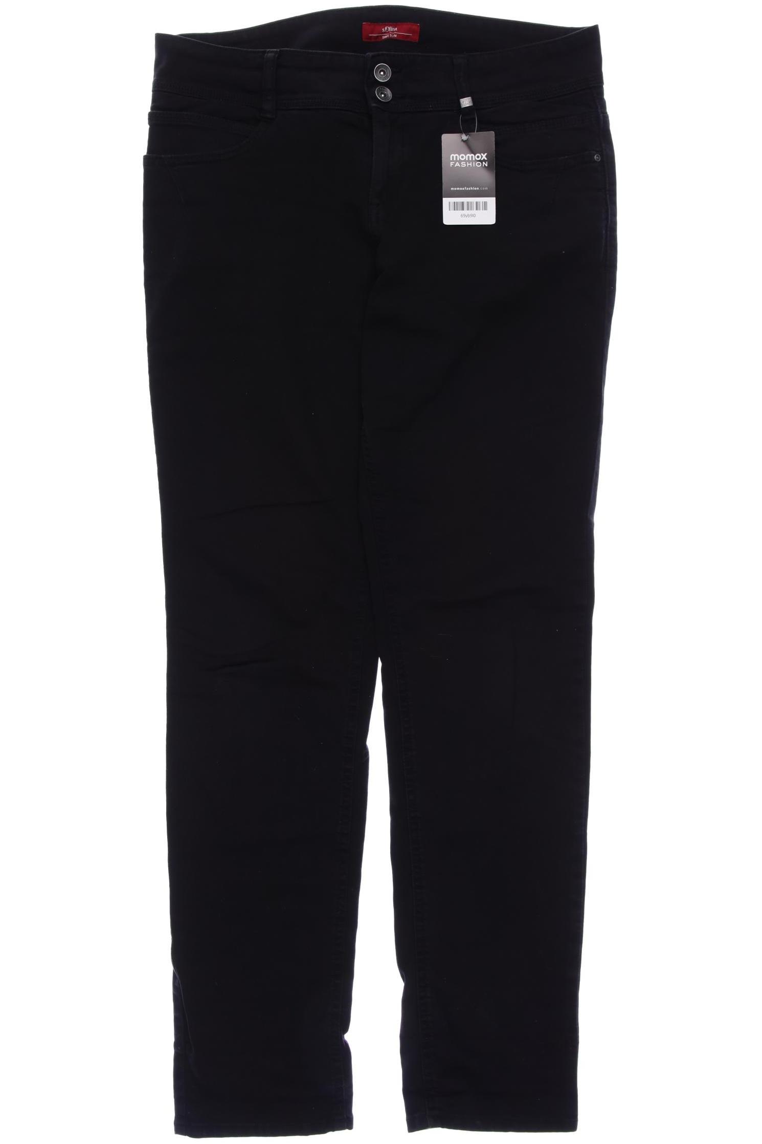 

s.Oliver Damen Jeans, schwarz