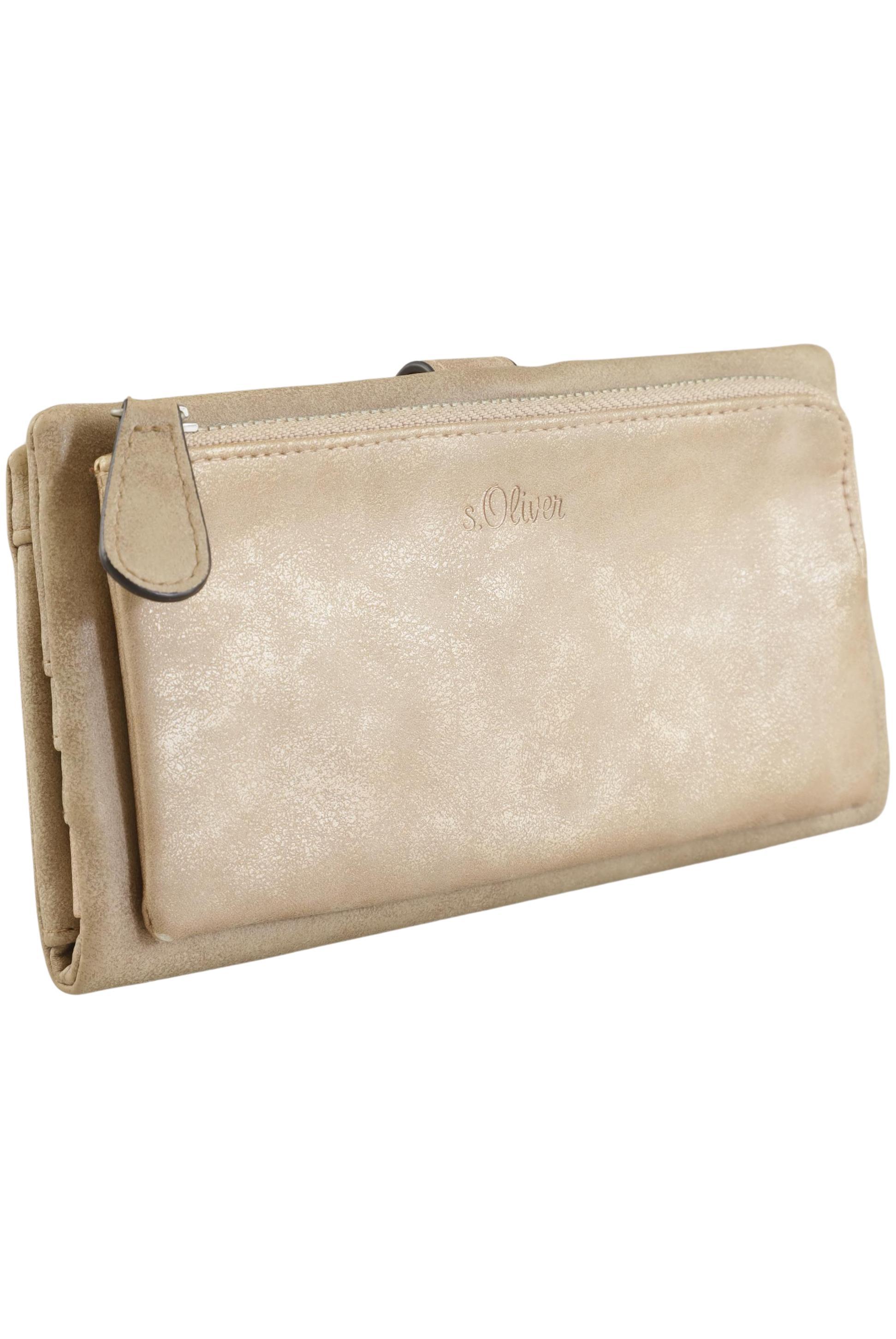

s.Oliver Damen Portemonnaie, beige, Gr.