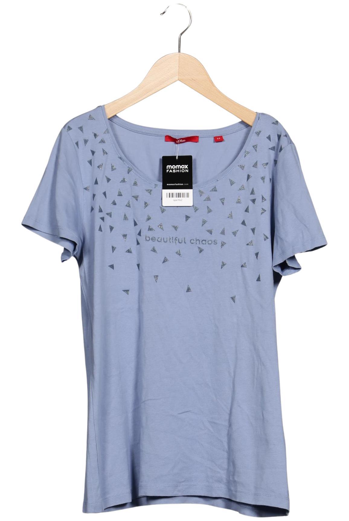 

s.Oliver Damen T-Shirt, blau, Gr. 44