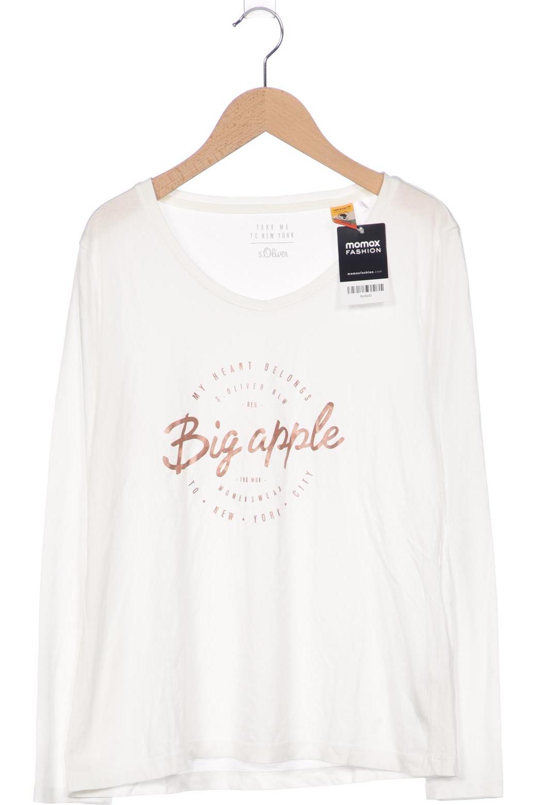 

s.Oliver Damen Langarmshirt, weiß, Gr. 38