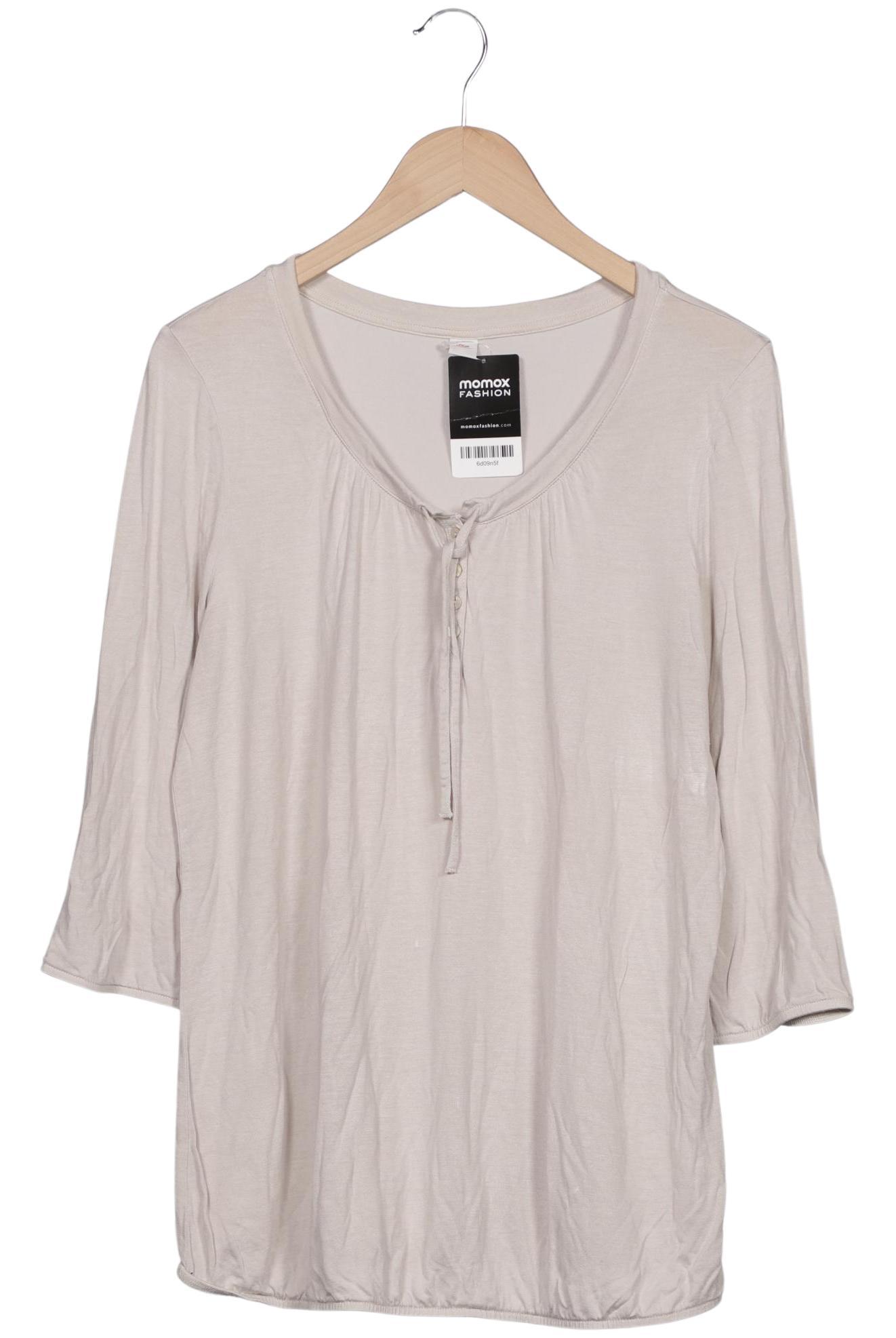 

s.Oliver Damen Langarmshirt, cremeweiß, Gr. 46
