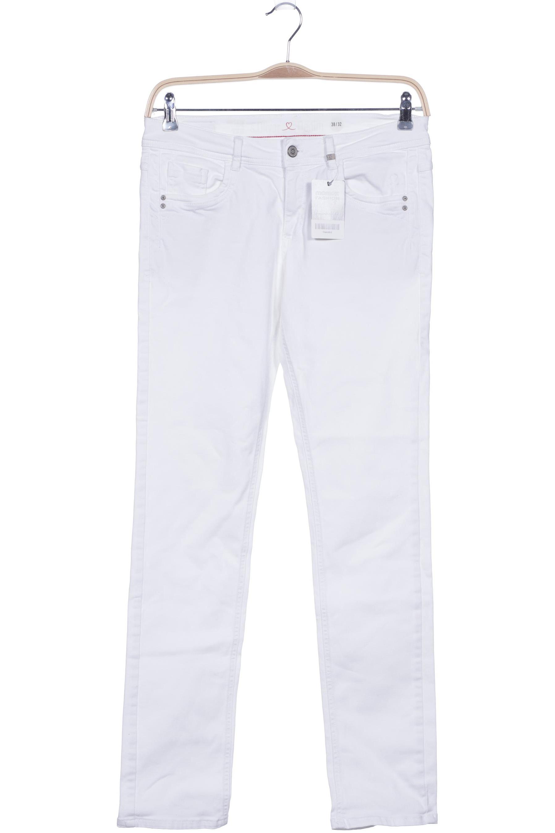 

s.Oliver Damen Jeans, weiß
