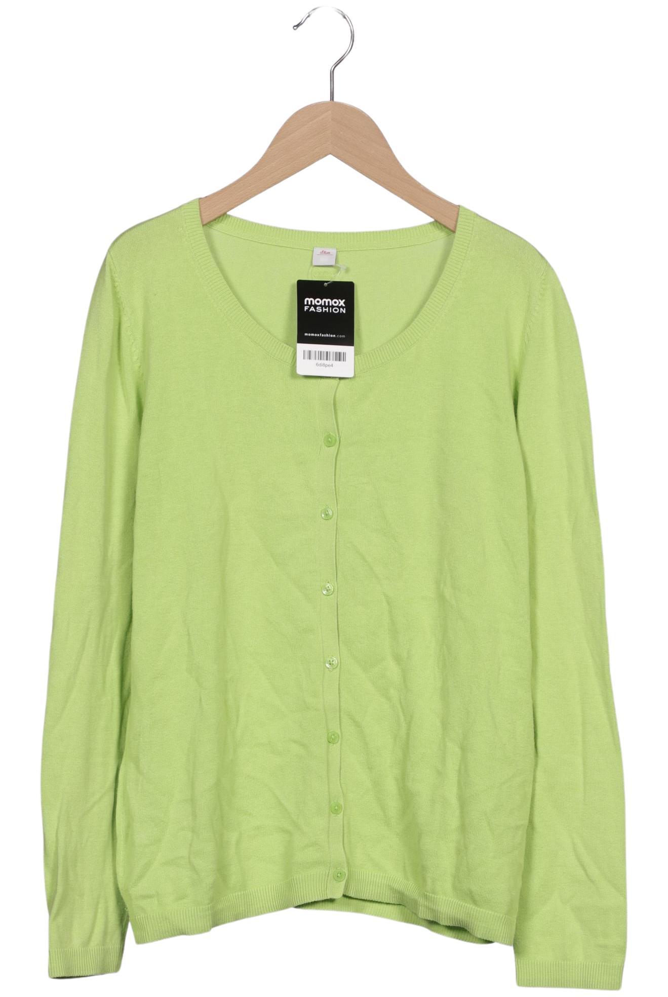 

s.Oliver Damen Strickjacke, hellgrün, Gr. 40
