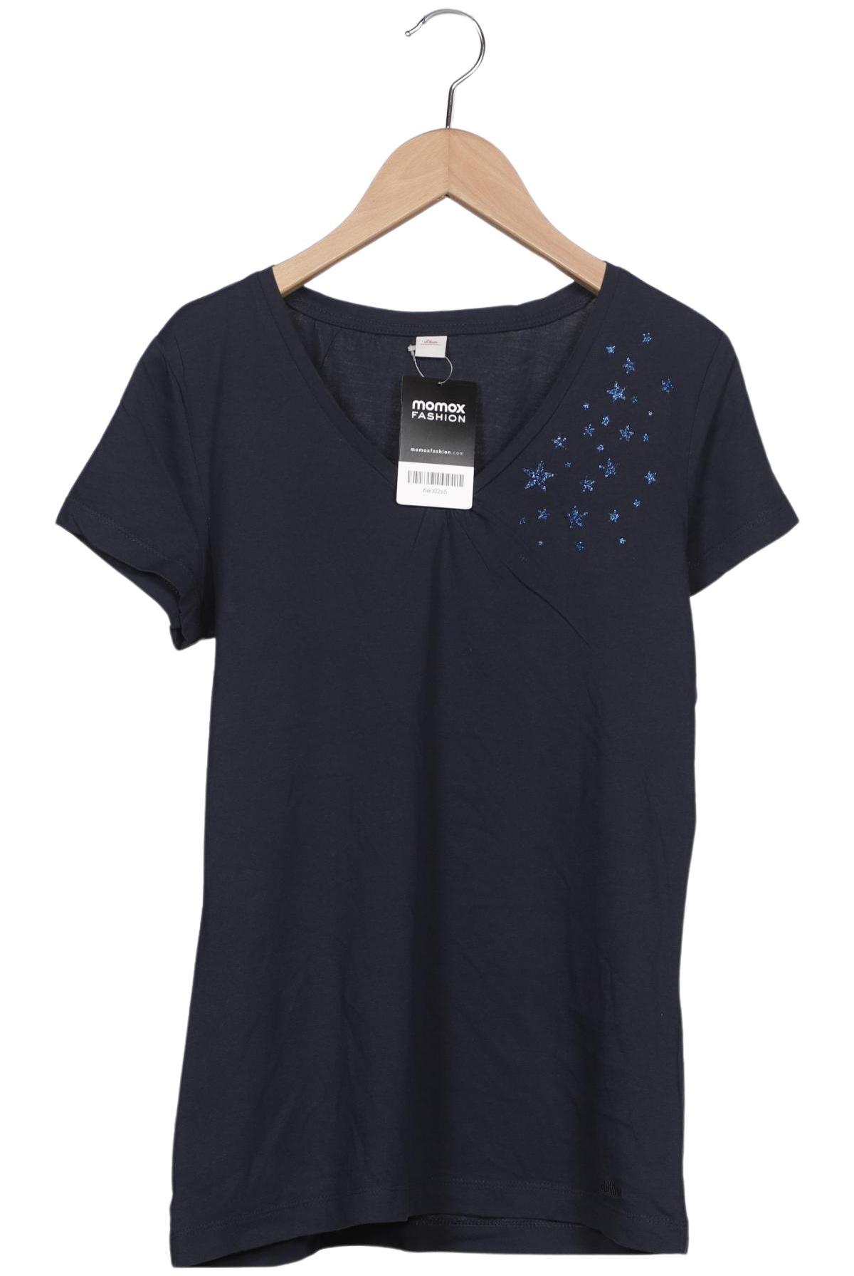 

s.Oliver Damen T-Shirt, marineblau, Gr. 38