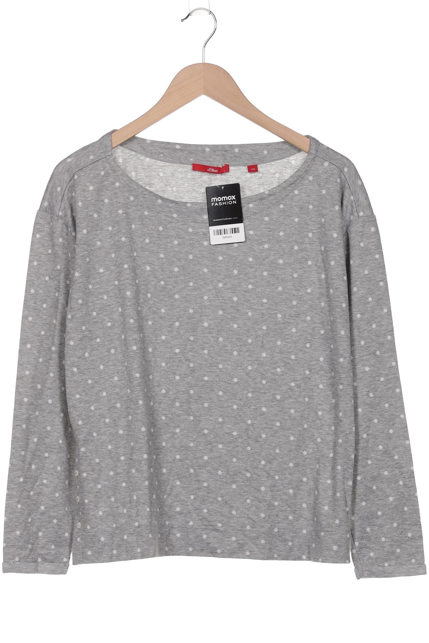 

s.Oliver Damen Langarmshirt, grau, Gr. 40