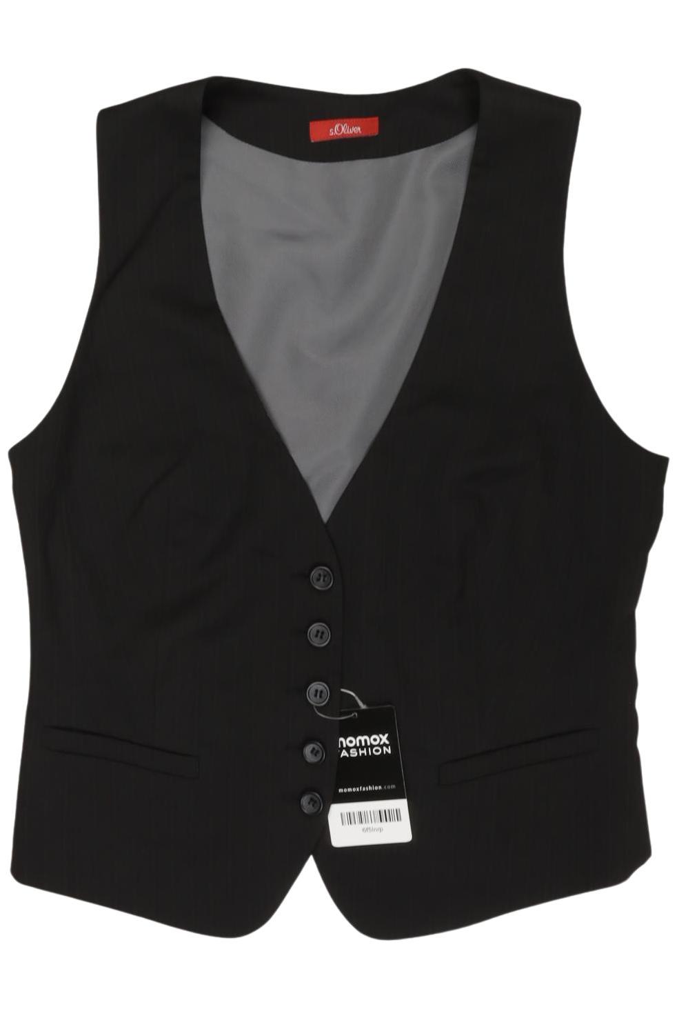 

s.Oliver Damen Weste, schwarz, Gr. 36