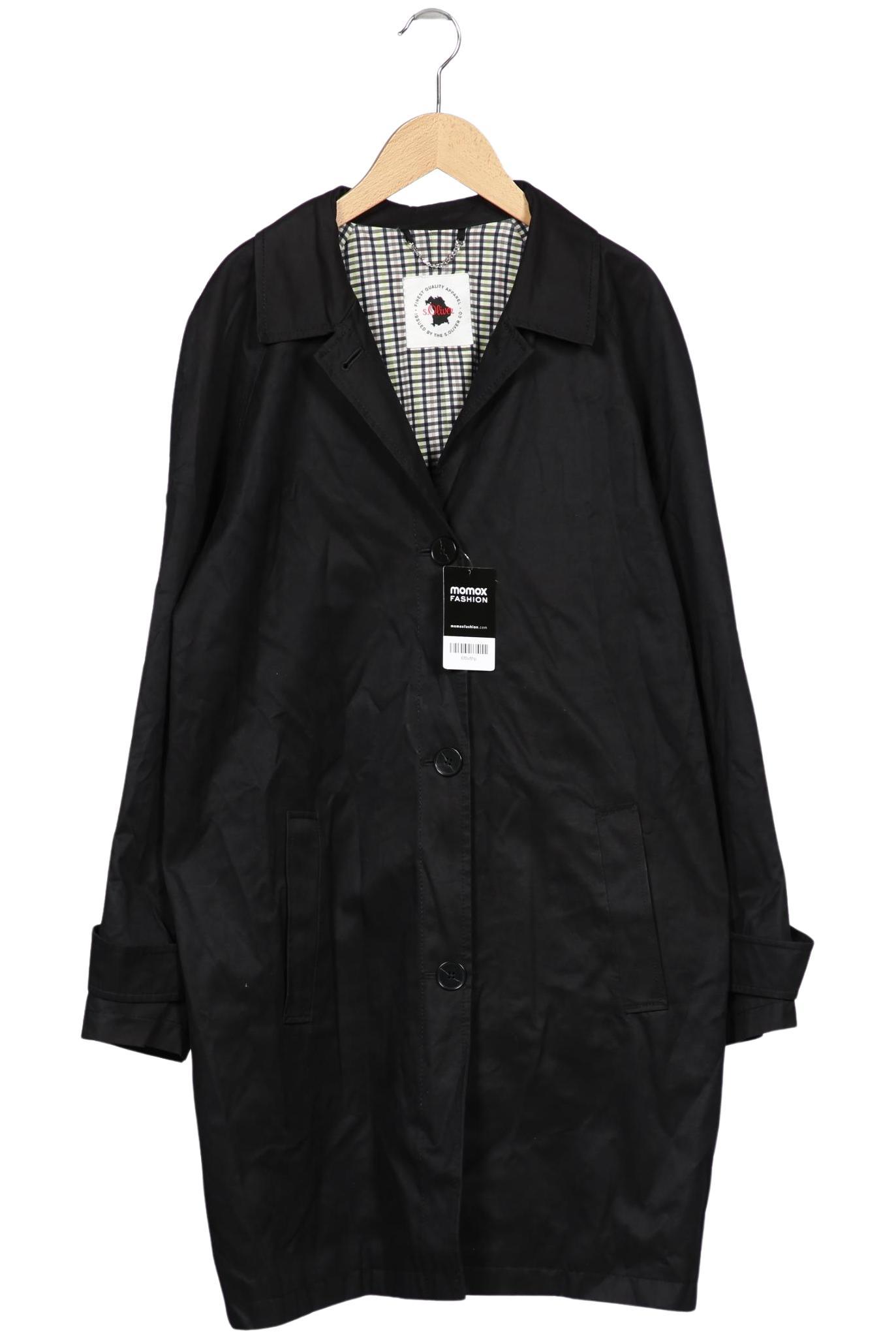 

s.Oliver Damen Mantel, schwarz, Gr. 42