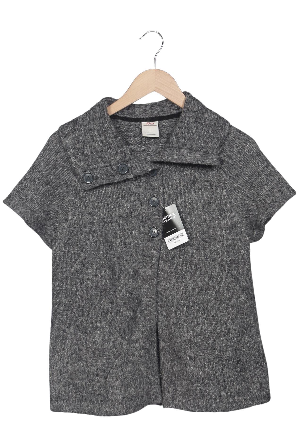 

s.Oliver Damen Strickjacke, grau, Gr. 40