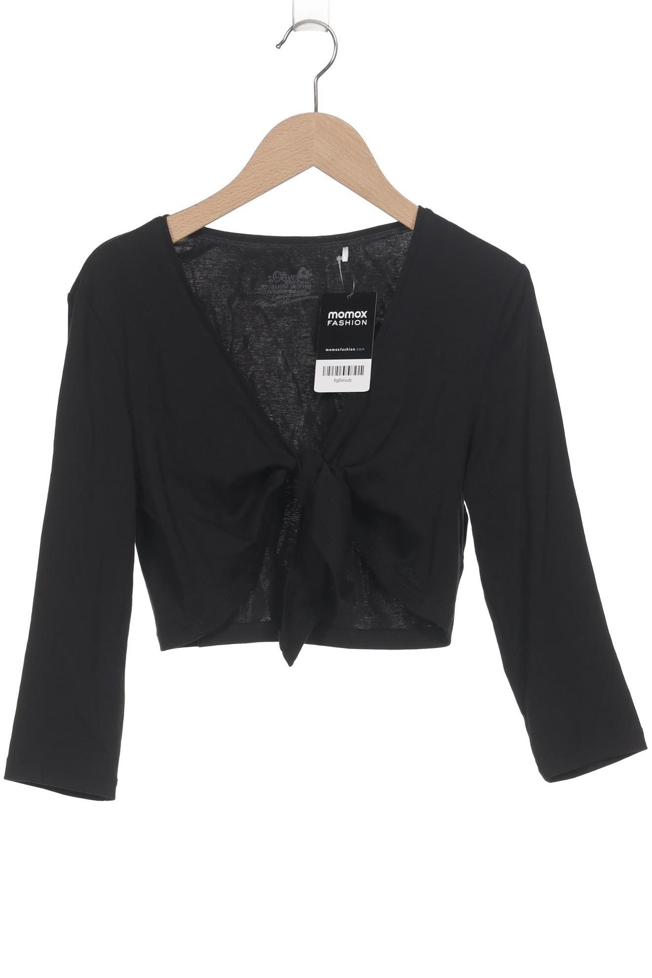 

s.Oliver Damen Strickjacke, schwarz, Gr. 32