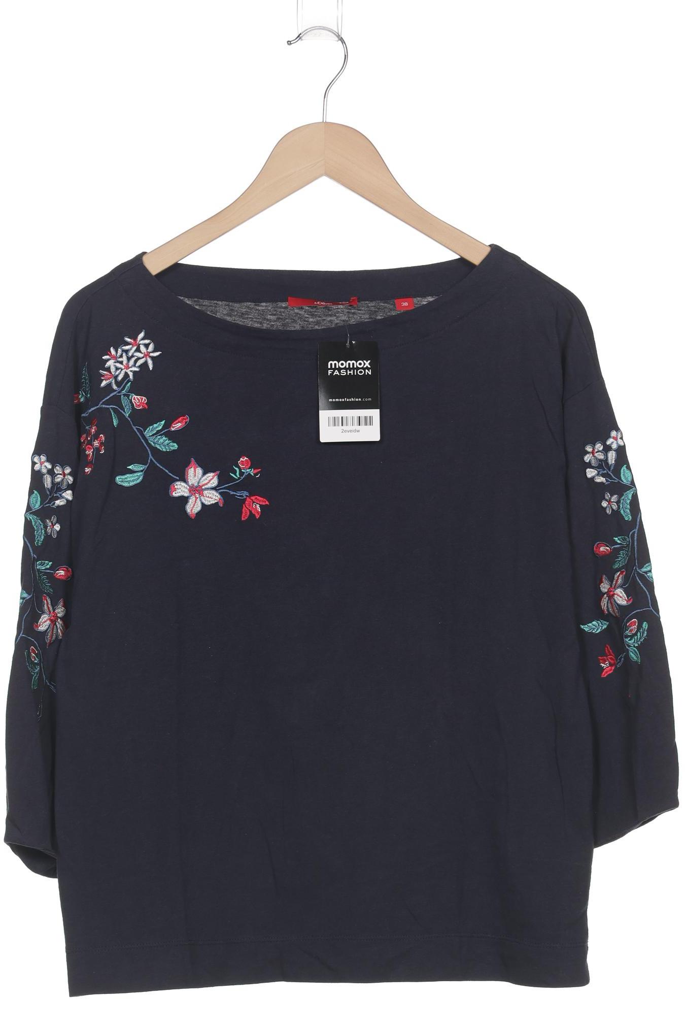 

s.Oliver Damen Langarmshirt, marineblau, Gr. 38