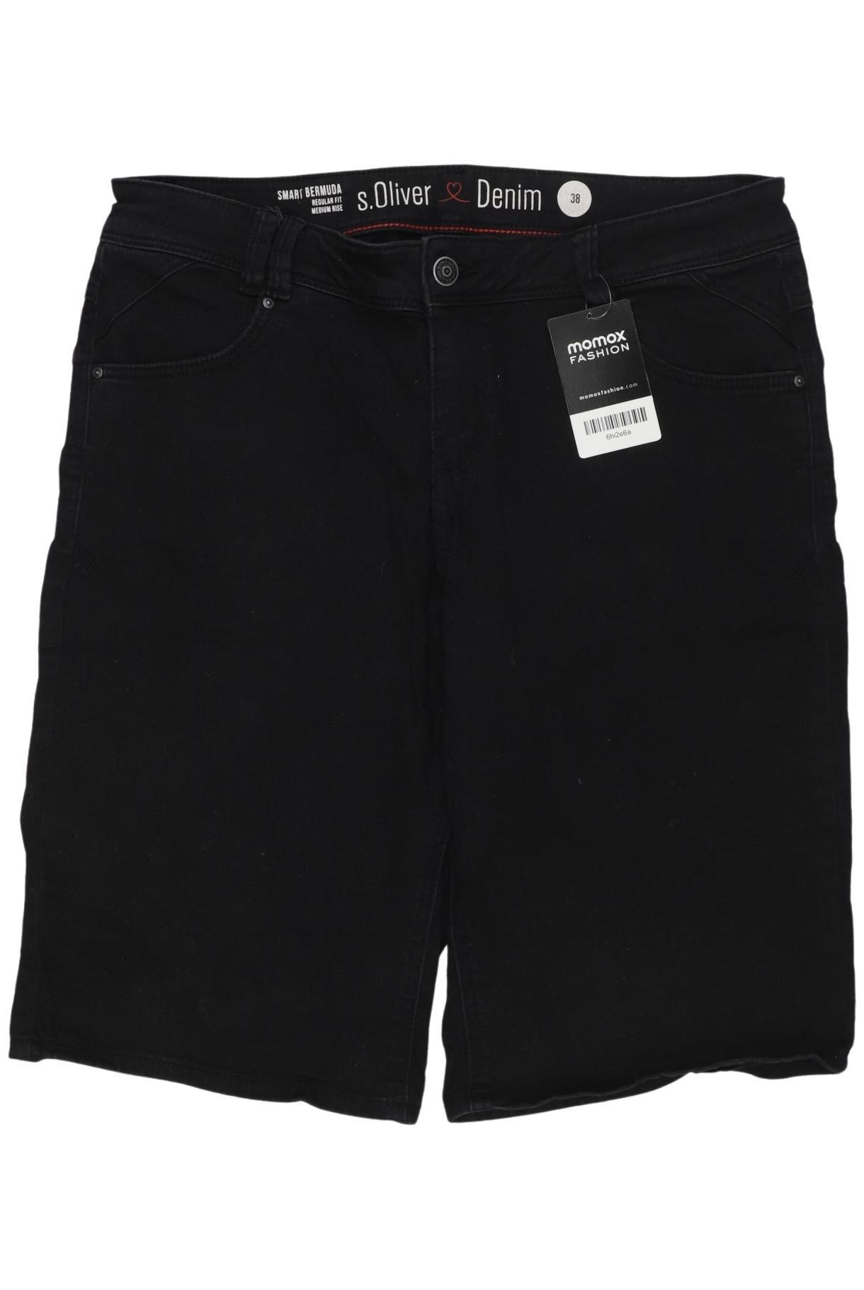 

s.Oliver Damen Shorts, schwarz, Gr. 38