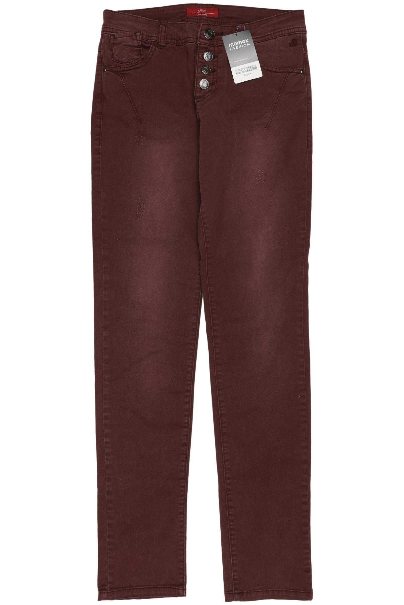 

s.Oliver Damen Jeans, bordeaux, Gr. 34