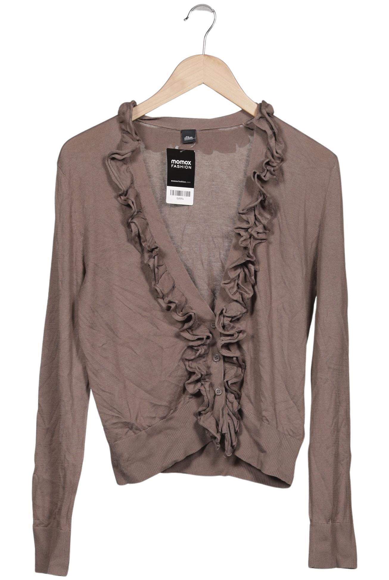 

s.Oliver Damen Strickjacke, braun, Gr. 46