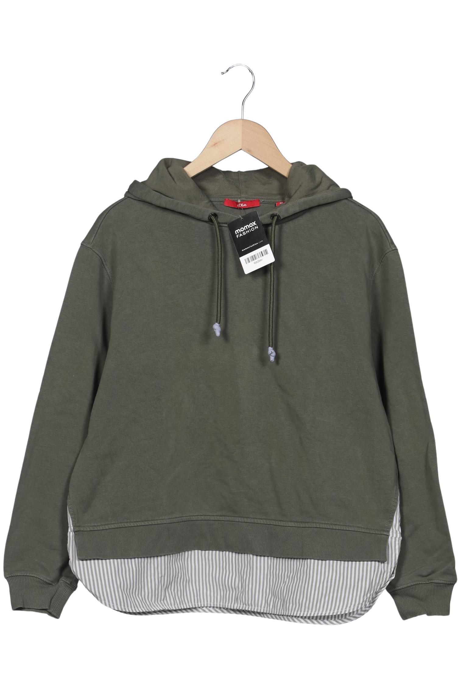 

s.Oliver Damen Kapuzenpullover, grün, Gr. 40