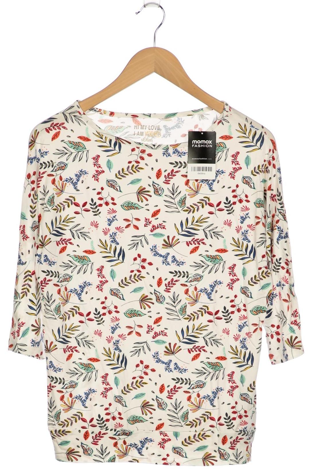 

s.Oliver Damen Langarmshirt, weiß, Gr. 34