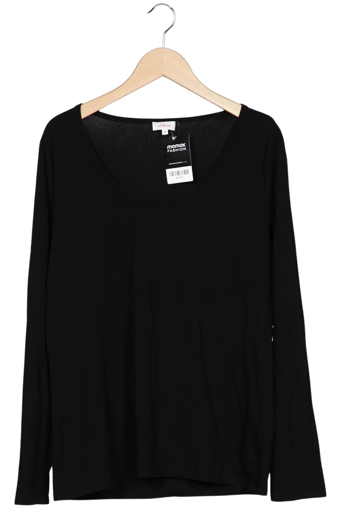 

s.Oliver Damen Langarmshirt, schwarz, Gr. 44