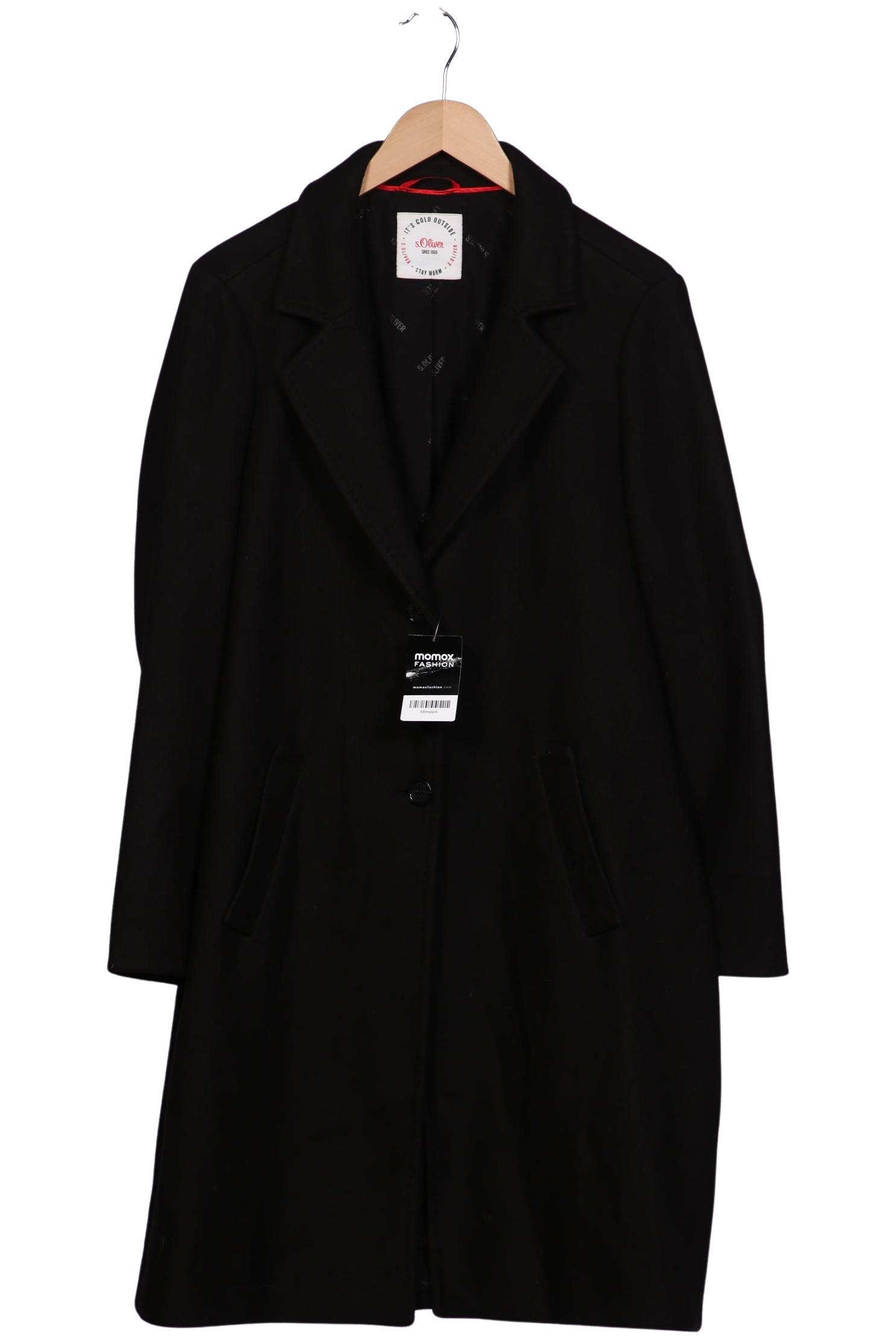 

s.Oliver Damen Mantel, schwarz, Gr. 44