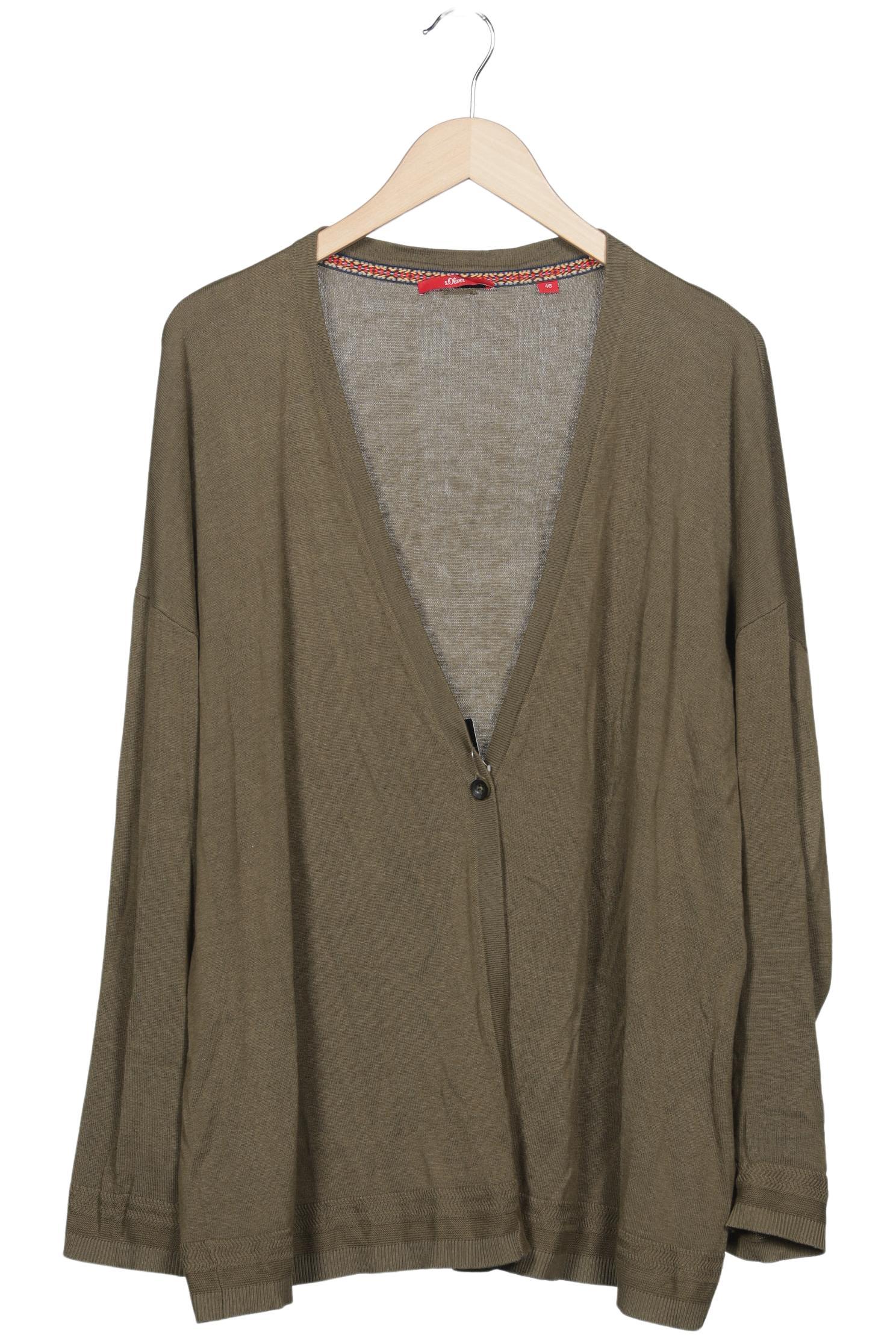 

s.Oliver Damen Strickjacke, grün, Gr. 46