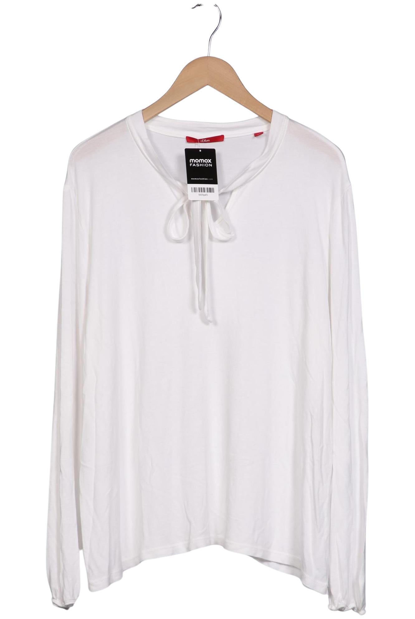 

s.Oliver Damen Langarmshirt, weiß, Gr. 46