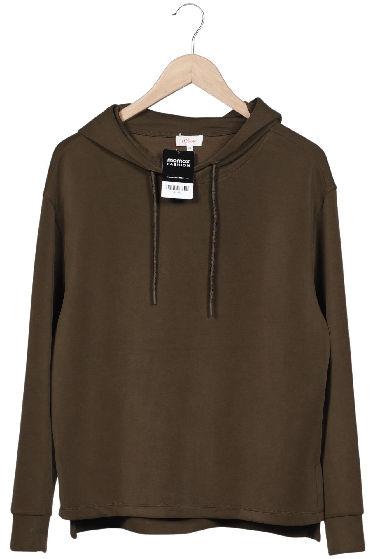

s.Oliver Damen Kapuzenpullover, grün, Gr. 40