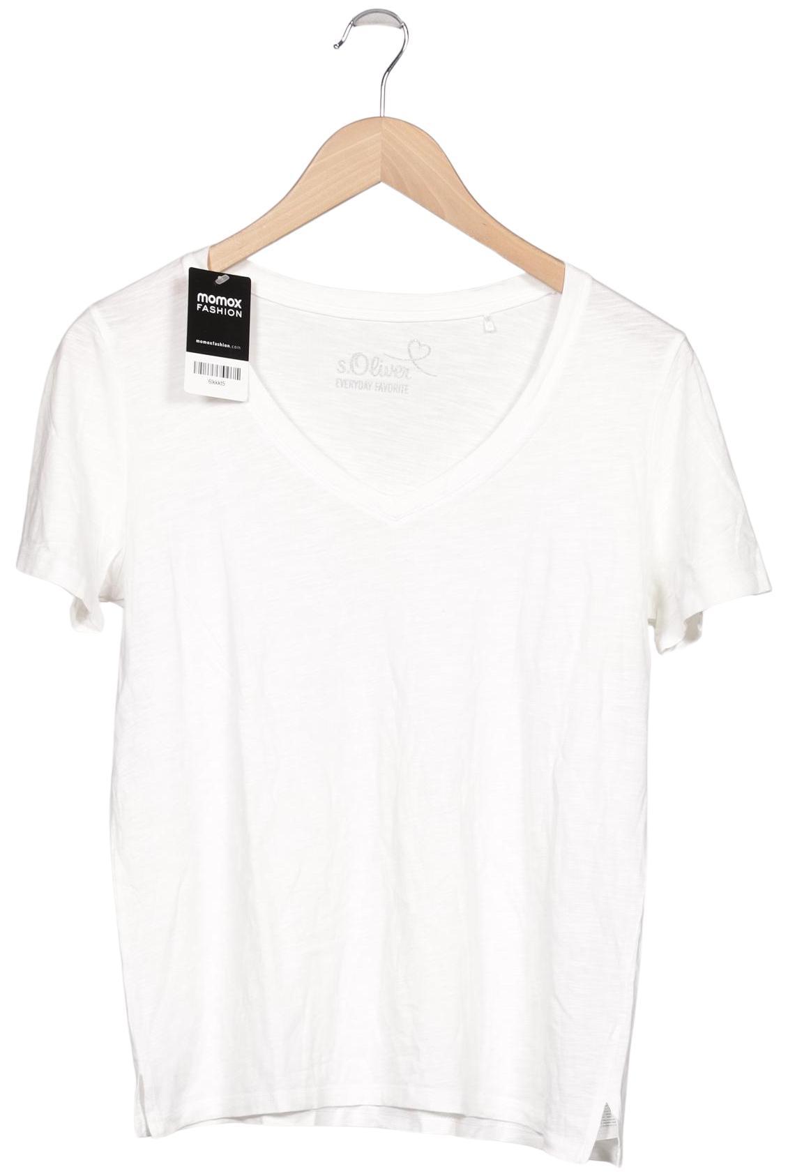 

s.Oliver Damen T-Shirt, cremeweiß, Gr. 38