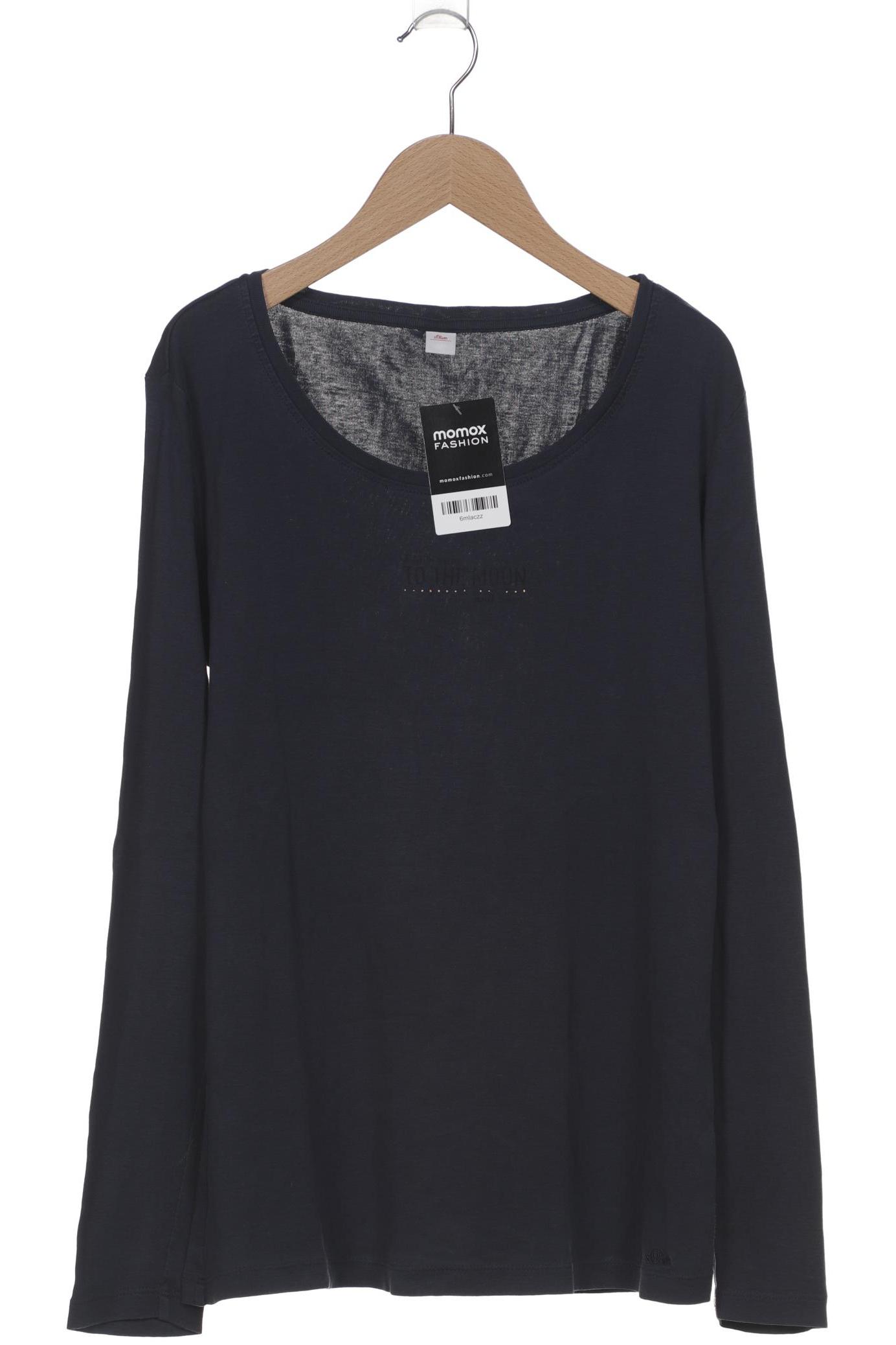 

s.Oliver Damen Langarmshirt, marineblau, Gr. 44