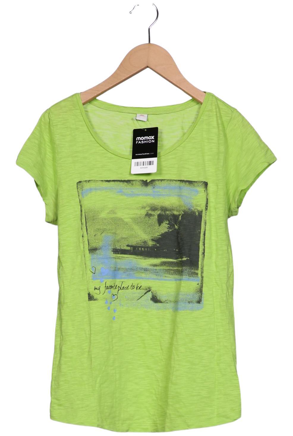 

s.Oliver Damen T-Shirt, hellgrün, Gr. 38