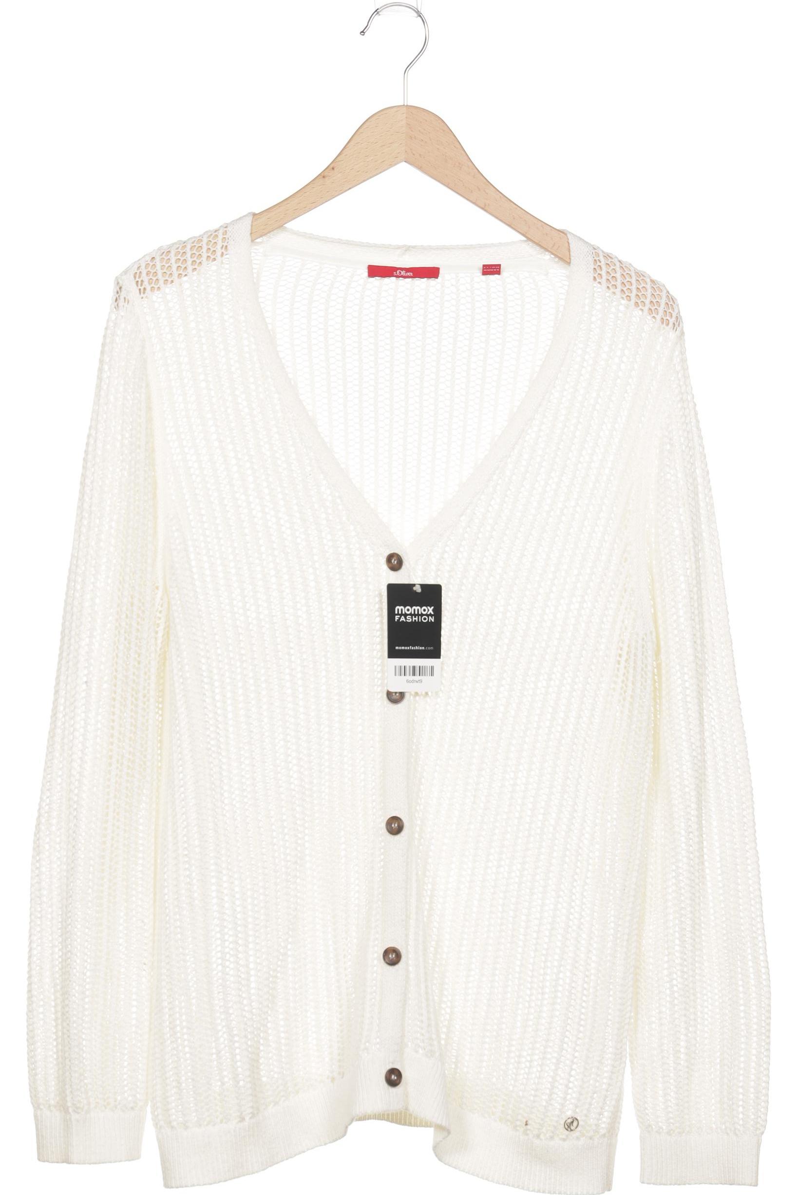 

s.Oliver Damen Strickjacke, cremeweiß, Gr. 44