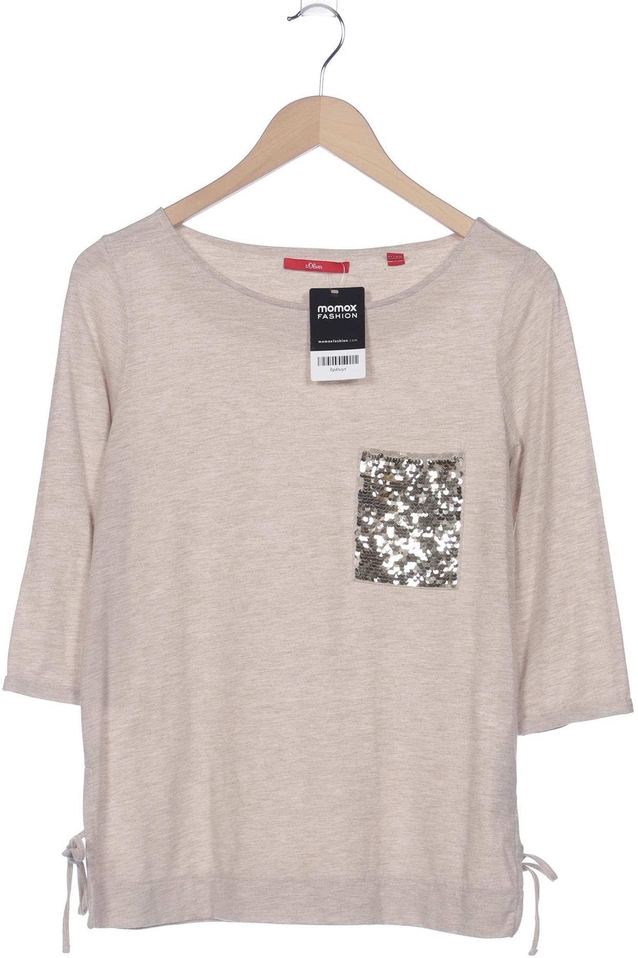 

s.Oliver Damen Langarmshirt, beige, Gr. 36