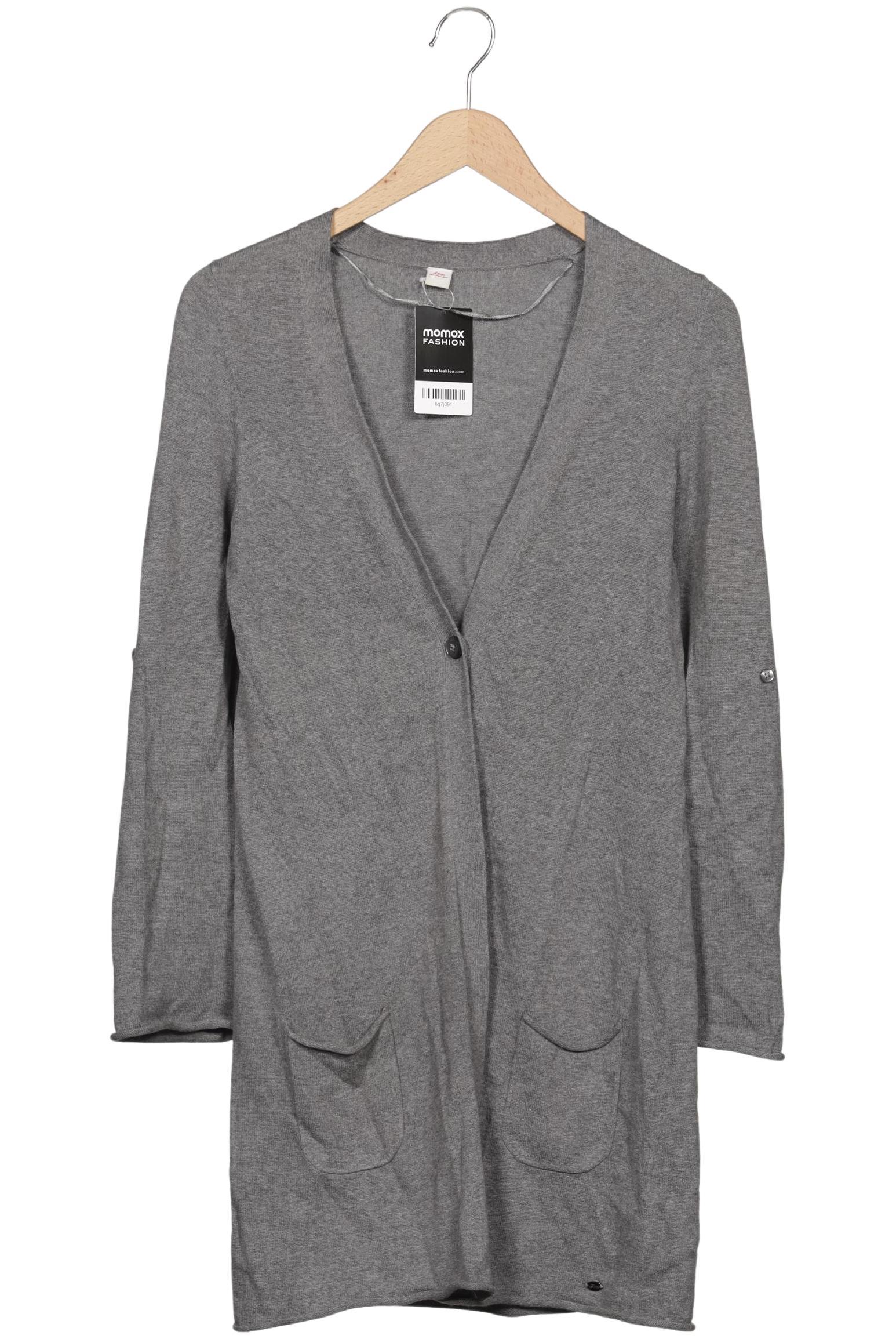 

s.Oliver Damen Strickjacke, grau, Gr. 36