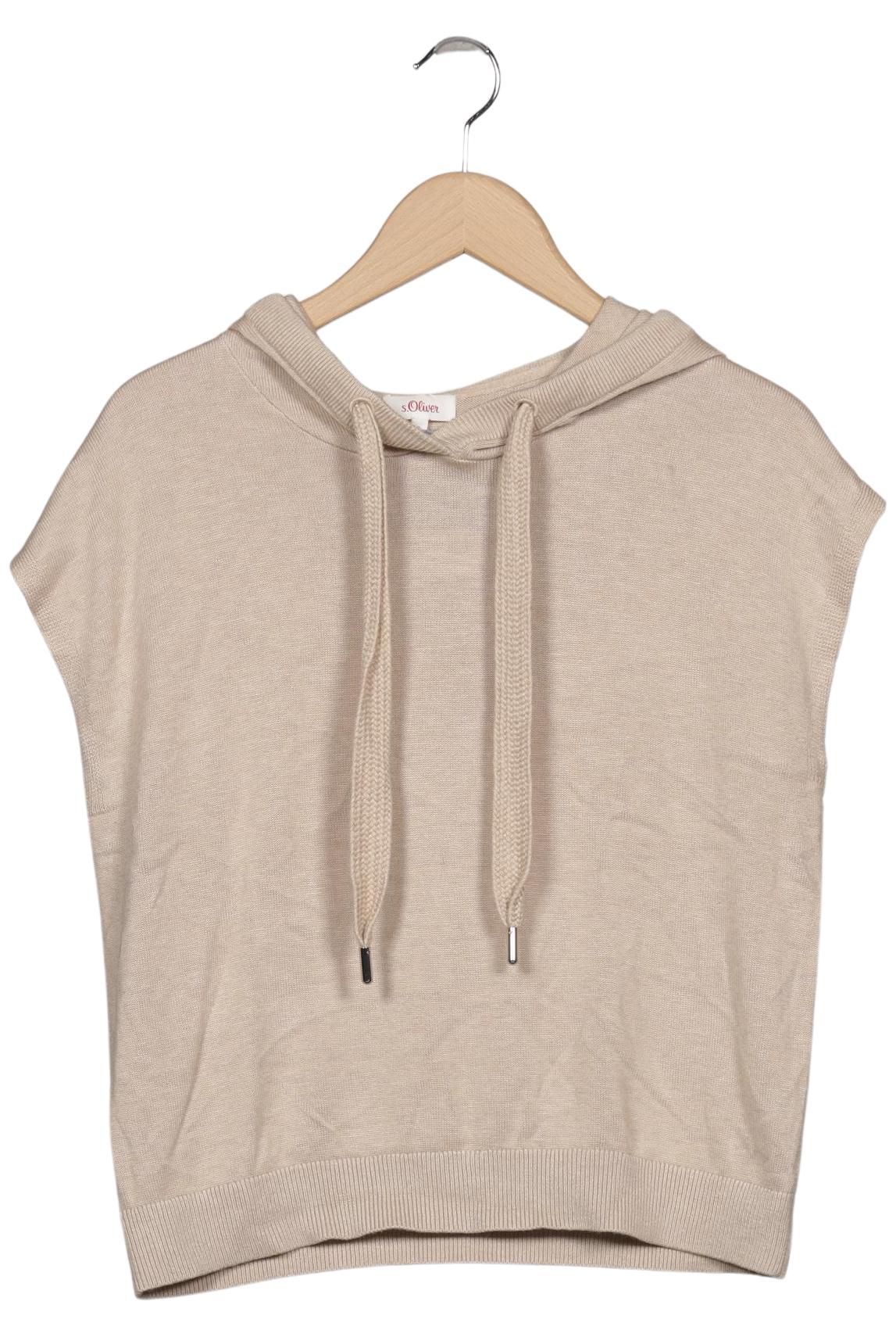

s.Oliver Damen Kapuzenpullover, beige, Gr. 36