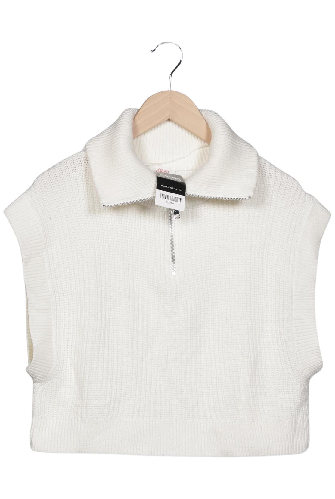 

s.Oliver Damen Pullover, weiß, Gr. 36