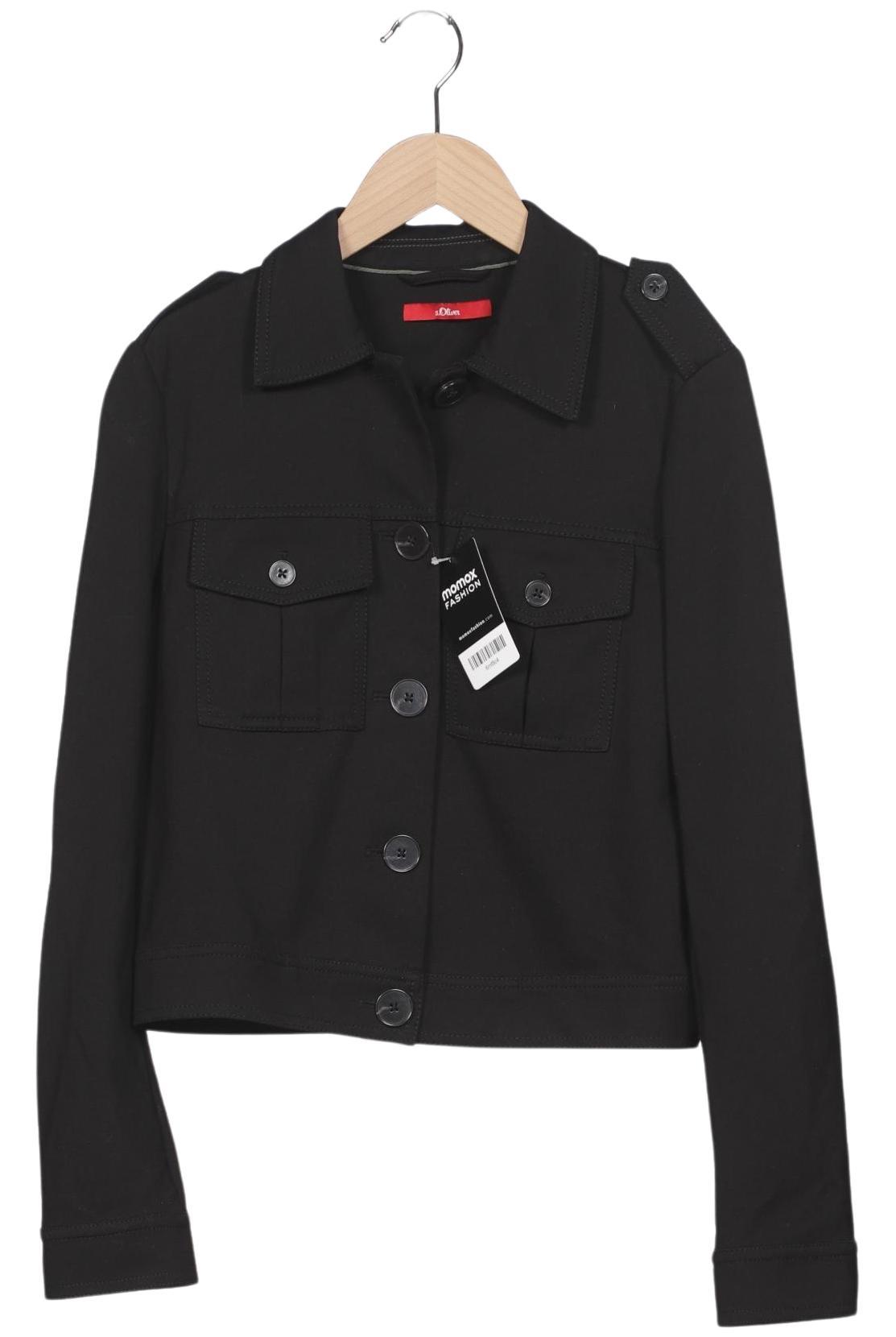 

s.Oliver Damen Jacke, schwarz, Gr. 38
