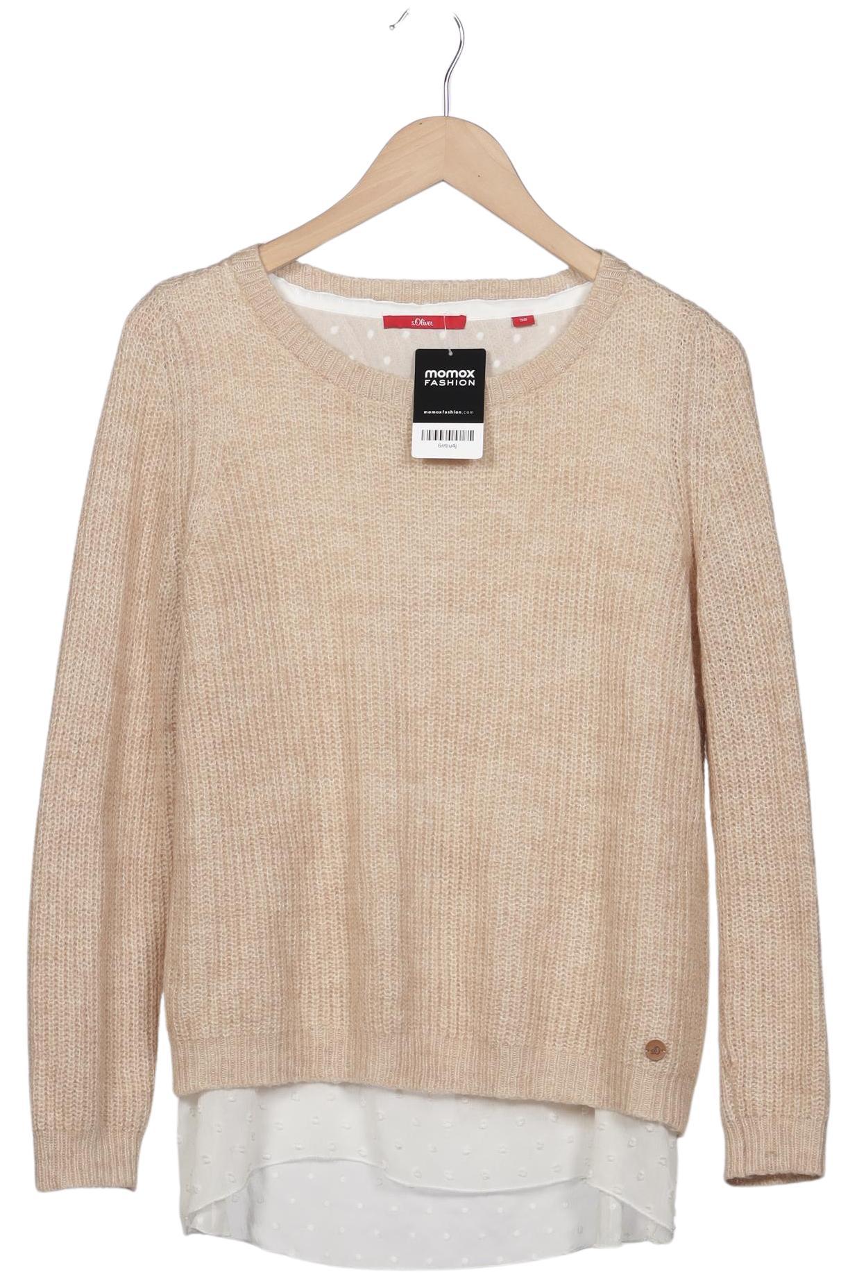 

s.Oliver Damen Pullover, beige, Gr. 38