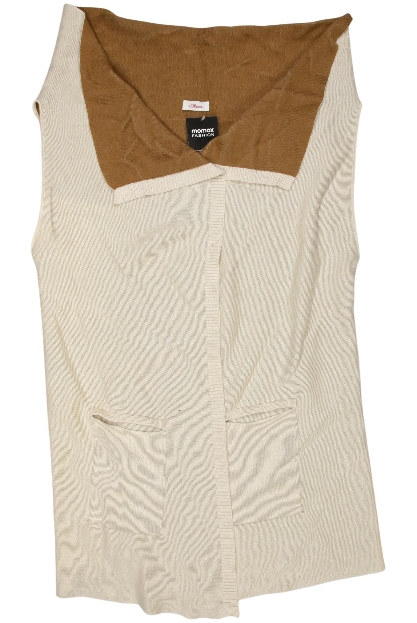 

s.Oliver Damen Weste, cremeweiß, Gr. 42