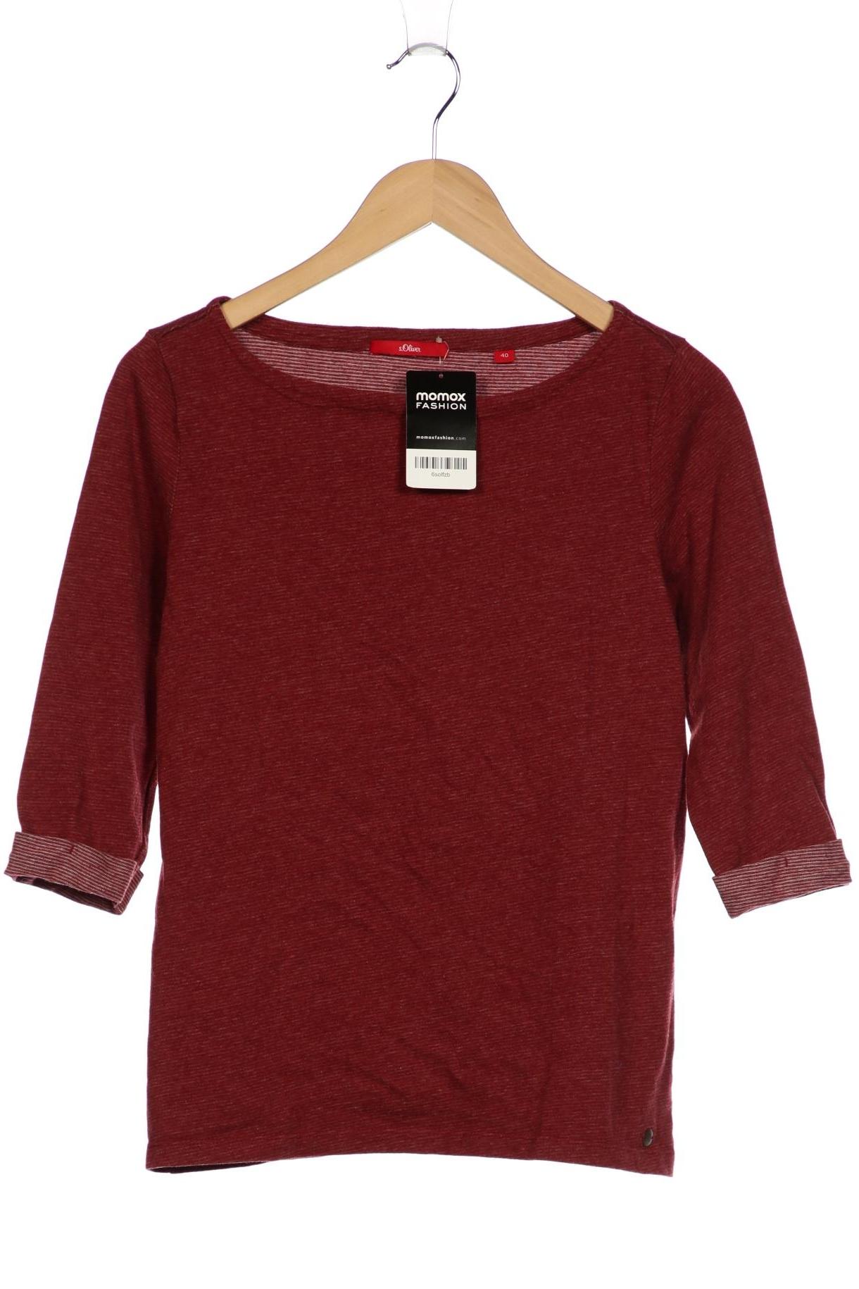 

s.Oliver Damen Langarmshirt, bordeaux, Gr. 40