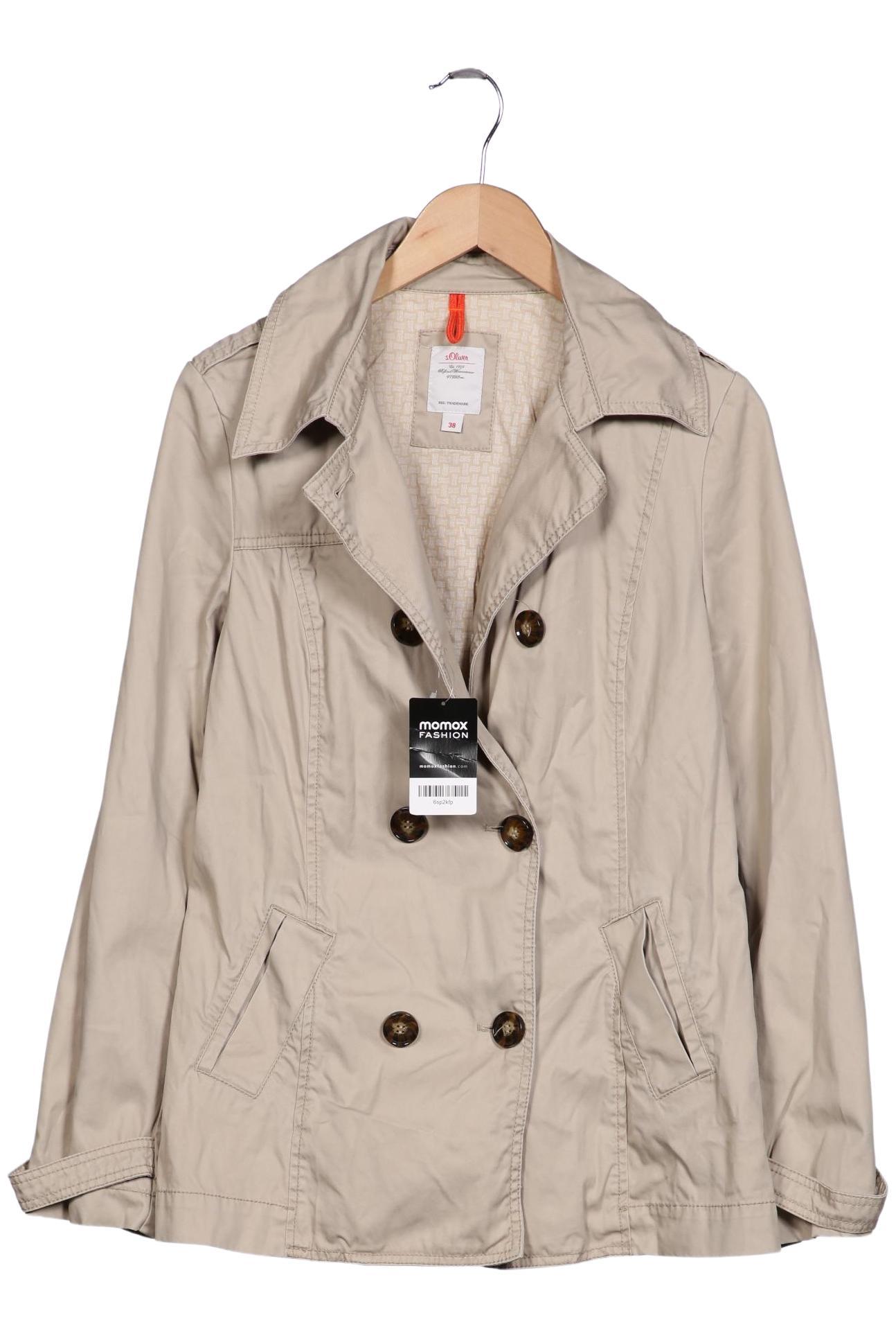 

s.Oliver Damen Mantel, beige, Gr. 38
