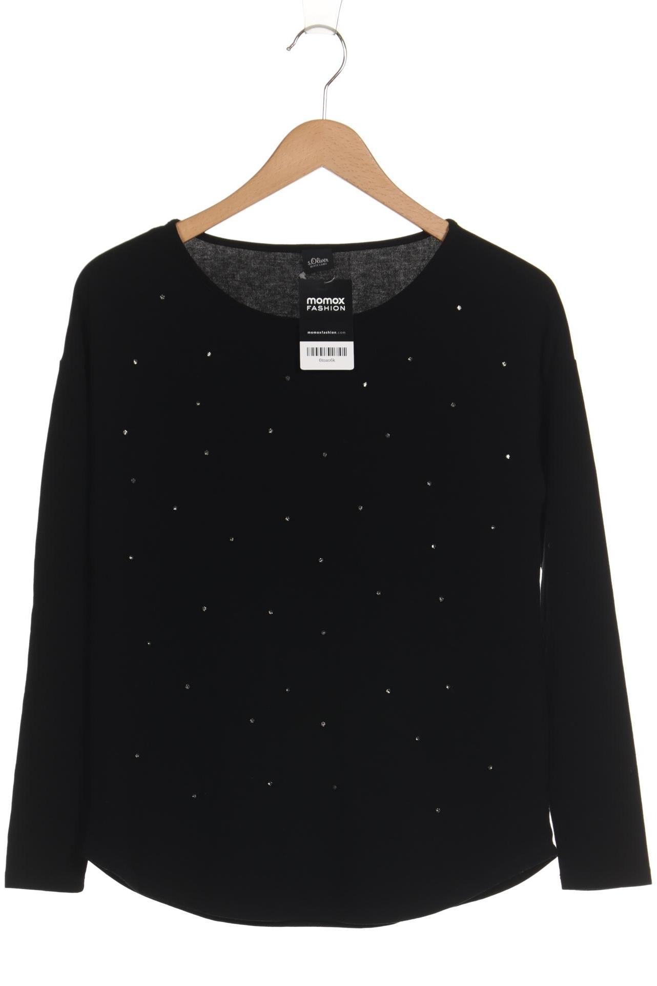 

s.Oliver Damen Langarmshirt, schwarz, Gr. 36
