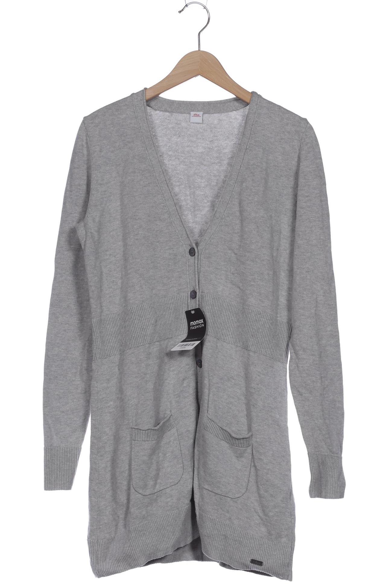 

s.Oliver Damen Strickjacke, grau, Gr. 34