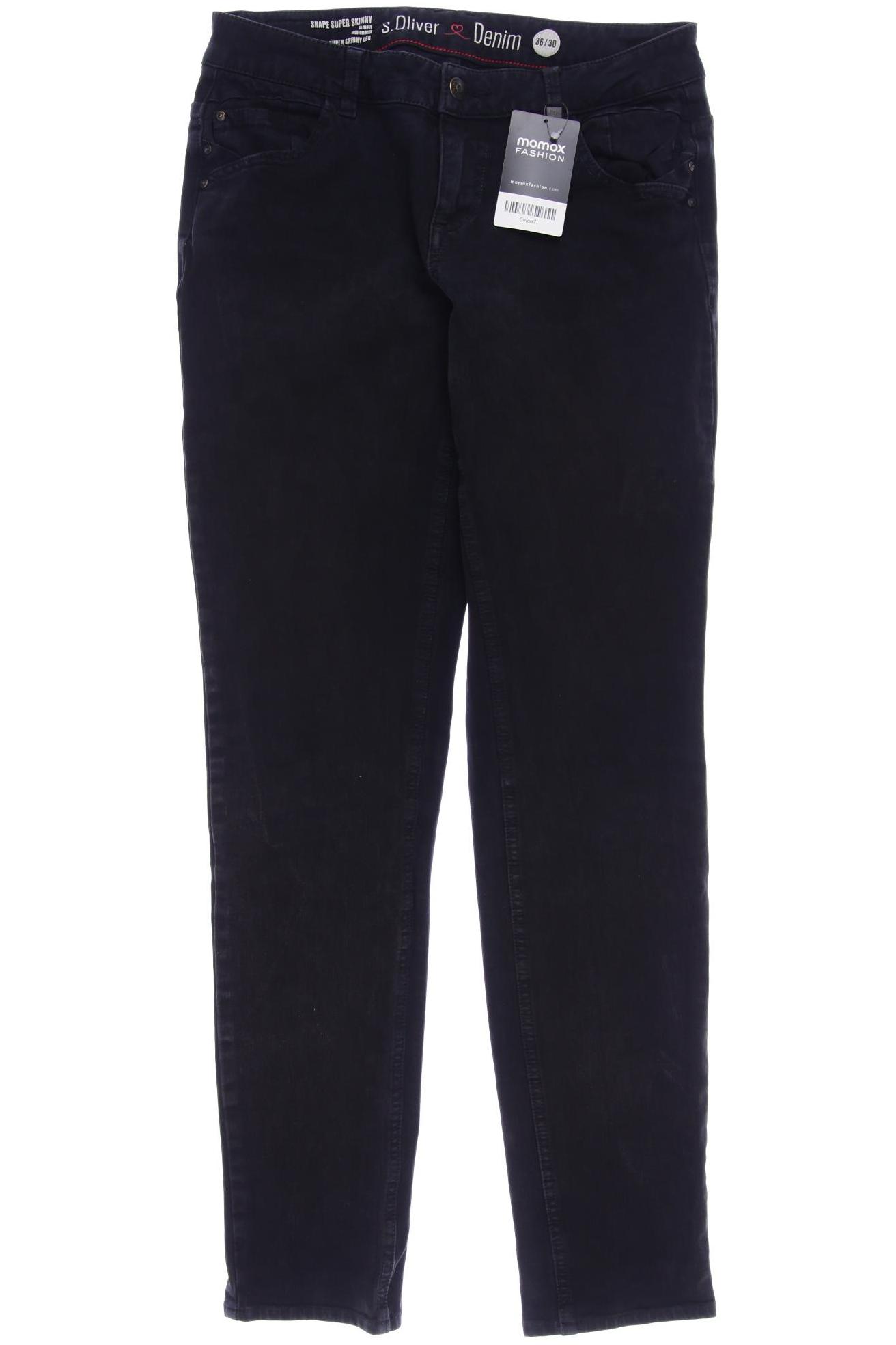 

s.Oliver Damen Jeans, schwarz